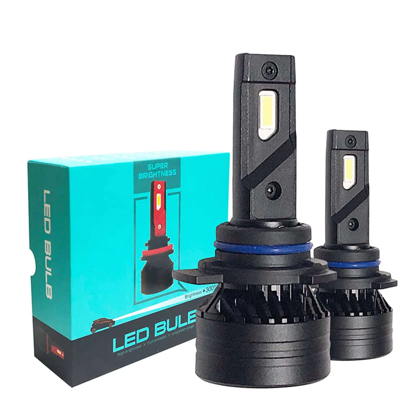 Bombillas LED Para Faros Delanteros, 20000 Lúmenes, 400% Más Brillantes, Kit De Conversión De Faros LED, 6000 K, Blanco Frío, Repuesto Halógeno, Paquete De 2,H4