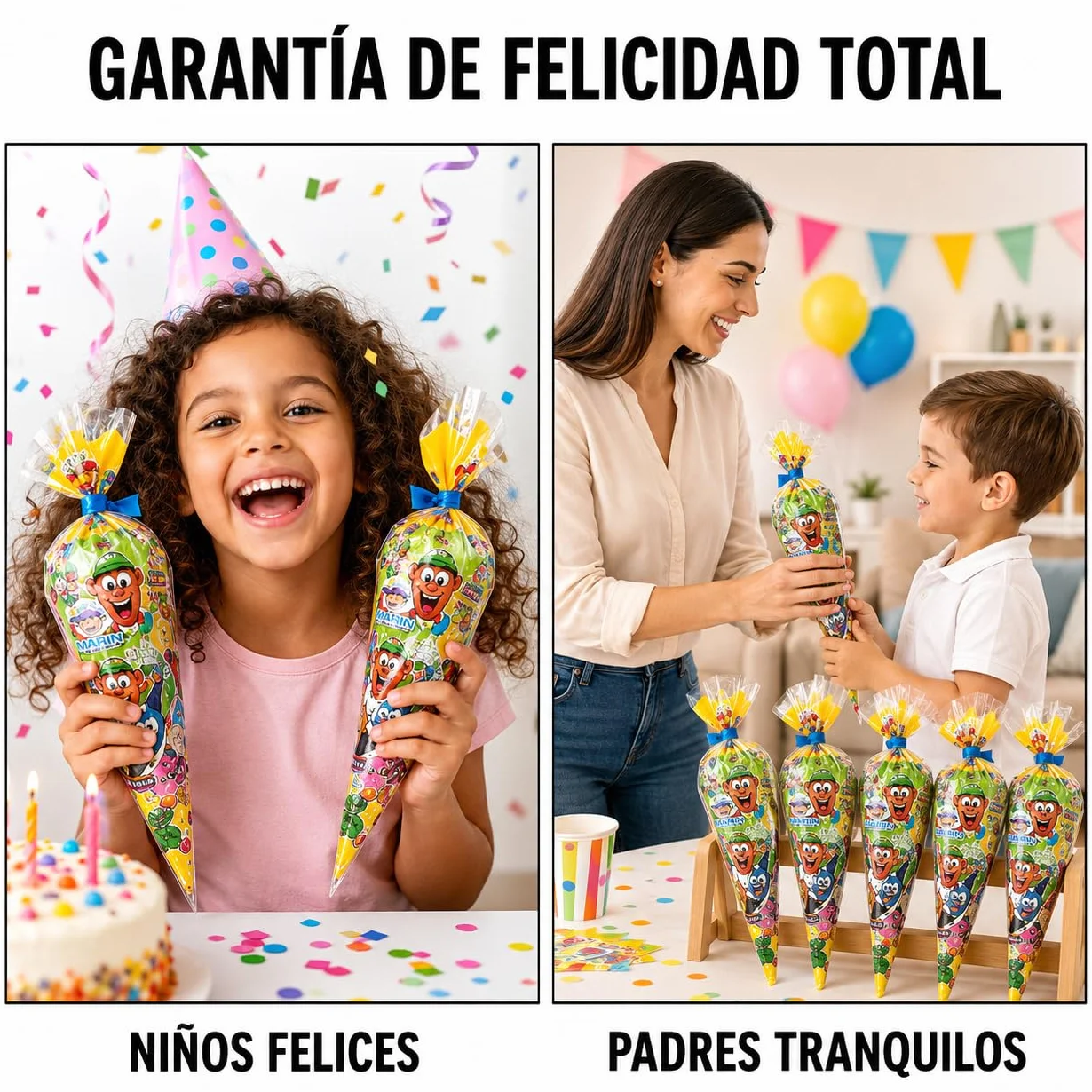 Bolsas Chuches Cumpleaños Gominolas Infantiles Surtidas Sin Gluten Fiesta Niños Regalo Piñata