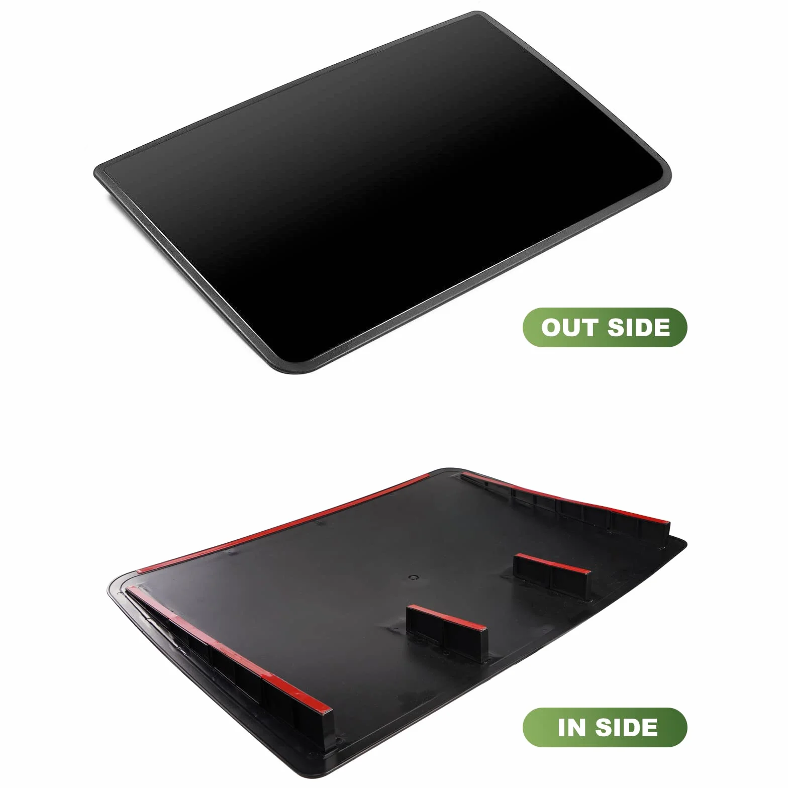 Cubierta Universal para Techo Solar, con Deflector de Viento y Superficie Aislante e Impermeable, con Cinta Impermeable de Doble Cara, 72,5 x 49,5 x 3,8 cm