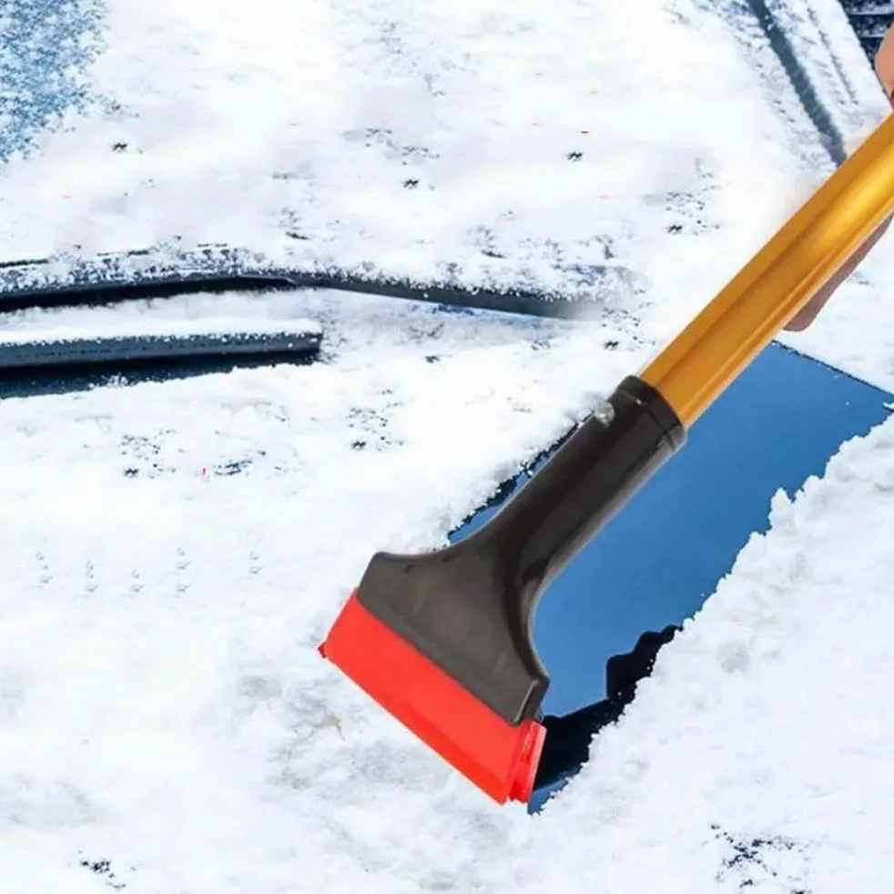 Rascador de hielo para coche 1~10PCS Pala De Nieve De Algodón EVA Mango Anticongelante Pala De Descongelación De Parabrisas De Coche Varilla Rascador De Coche Aleación De Aluminio Rascadores de hielo