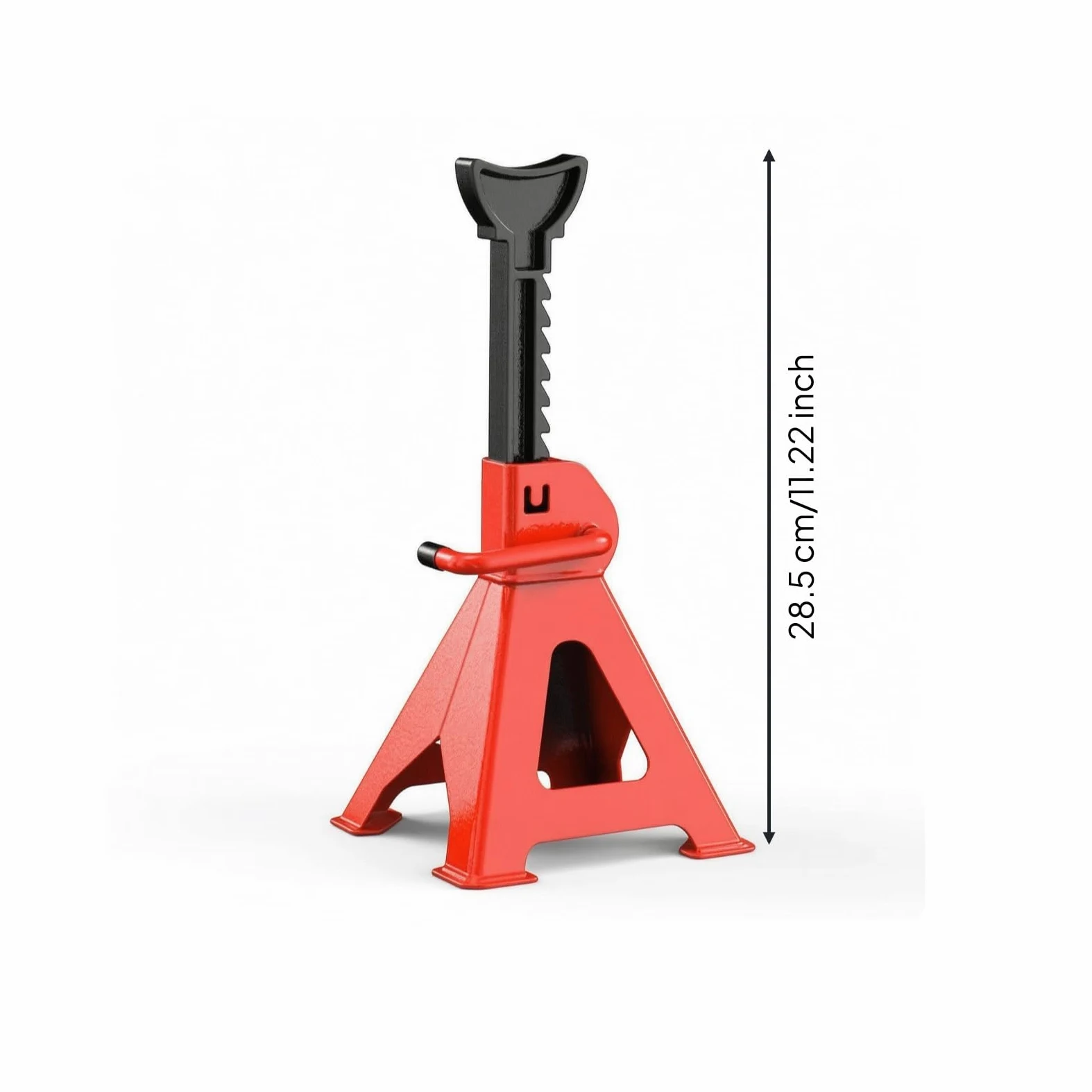 Caballete Seguro Soporte Metálico para Garaje, Soporte De Seguridad De 3 Toneladas, Modelo Extra Grueso De 3M 3.1KG Neto Por Unidad