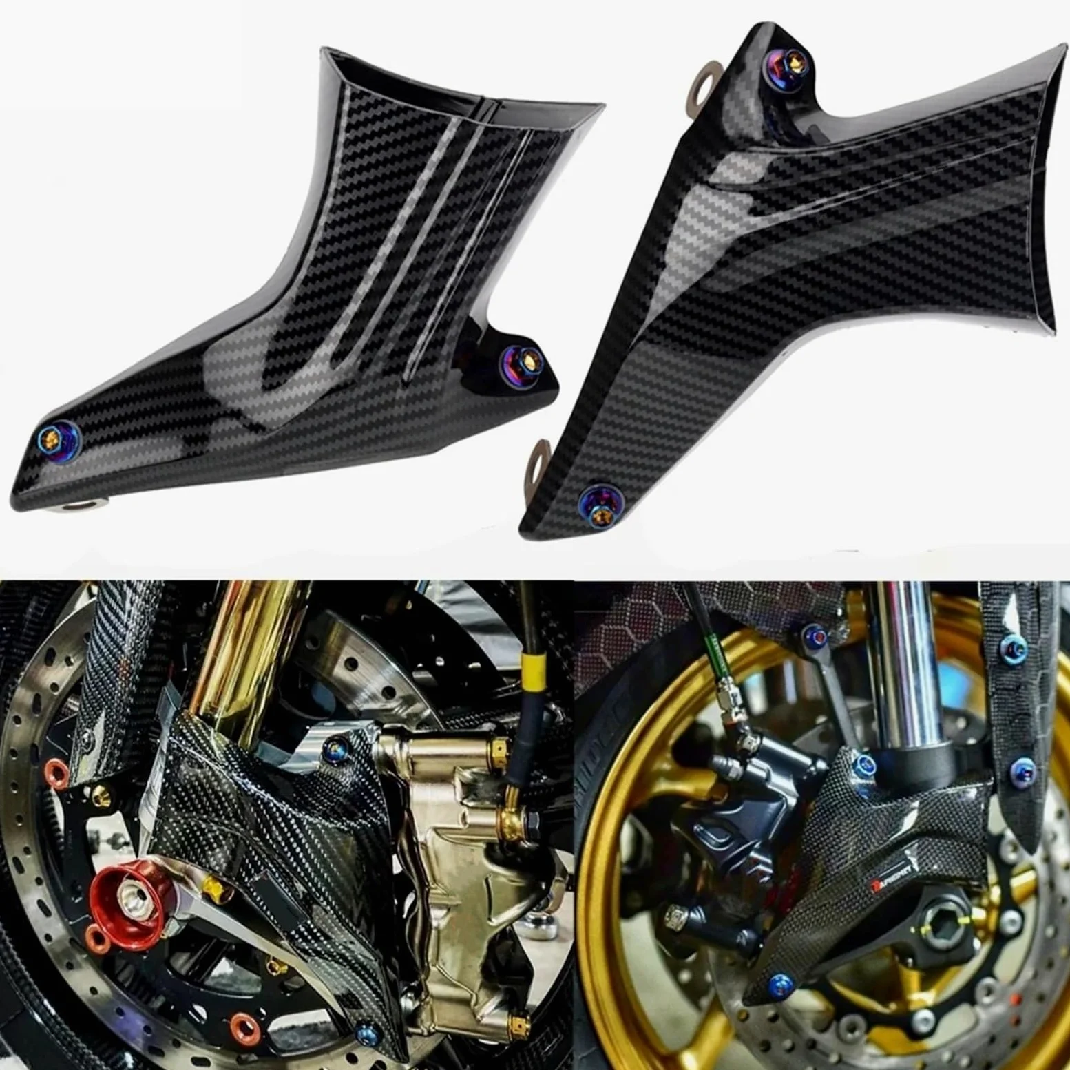 Refrigeración de Pinza de Freno Pinza de Freno de Motocicleta refrigerada por Aire Compatible con Yamaha YZF1000 R1 R1S YZF600 R6 R6S FZ1 FZ1S FZ6 FZ6S ABS(Style 1 Set)