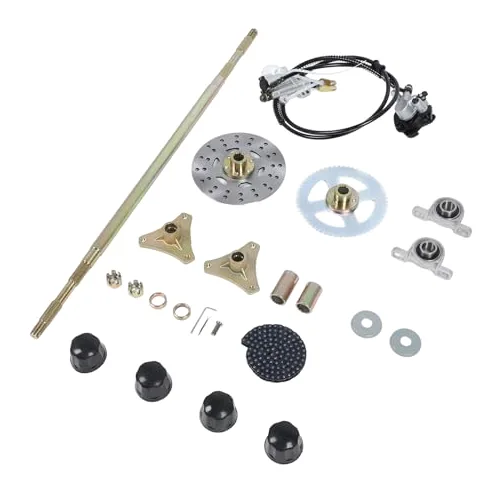 Kit de Eje Trasero Directo para Go Kart, Kit de Mejora de Rendimiento Robusto para Quads ATV, Reemplazo de 29 Pulgadas de Ruedas de Metal con Cubos