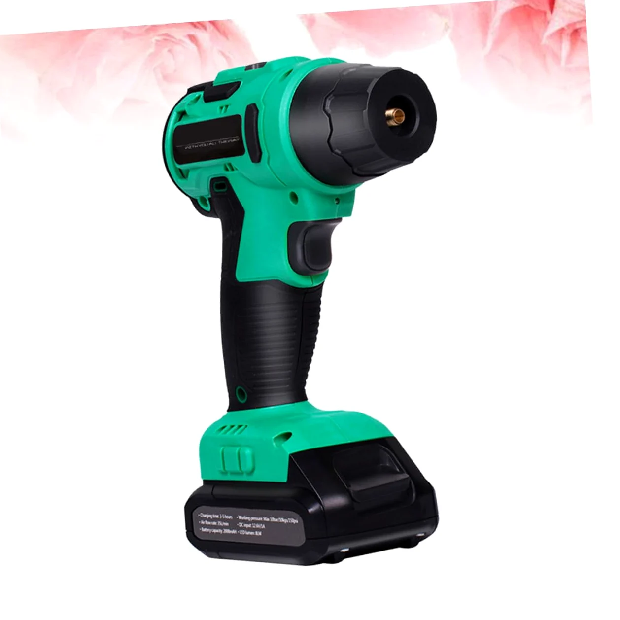 PRETYZOOM Bomba De Aire Inalámbrica para Inflar En El Coche Portátil Inalámbrica Color Verde