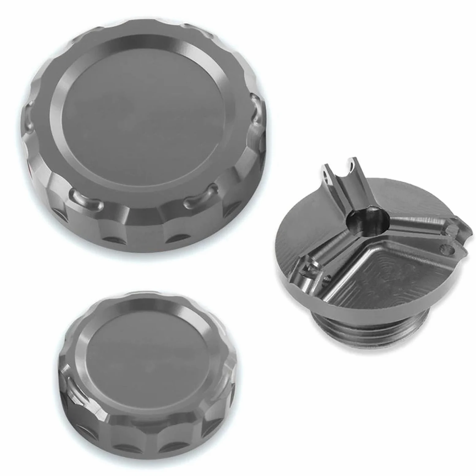 Tapón Aceite Cubiertas Del Depósito Líquido Frenos Y Tapón Llenado De Aceite Del Tapón Del Motor Para Kawasaki Para Ninja ZX6R 636 ZX636 ZX-6R 1998-2023 Tapones Aceite Para Motos (Color : F)