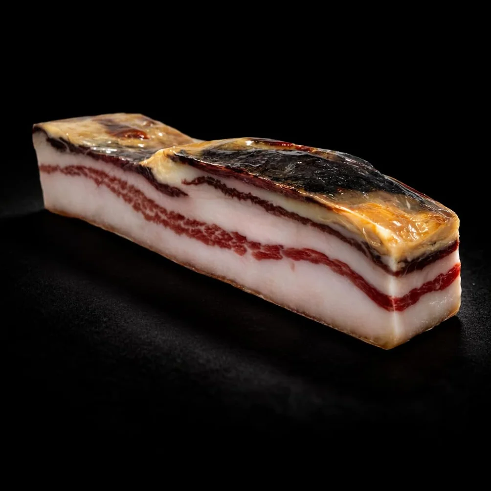 Panceta Ibérica Artesana Curada 400 g – Pieza Noble del Cerdo Ibérico – Salazón y Curación Natural 12 Meses
