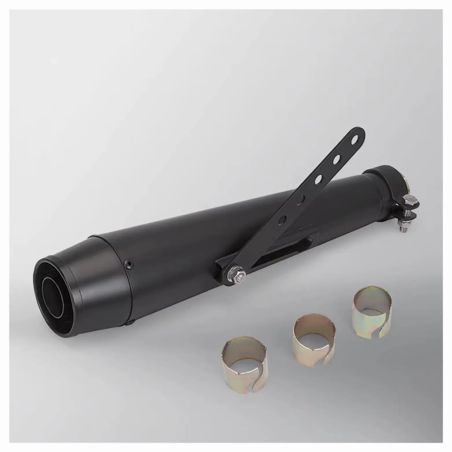 silencioso escape moto Para 125CC 38/40/42/45MM silenciador | Silenciador de tubo de escape de motocicleta retro de 38/40/42/45 mm(A)
