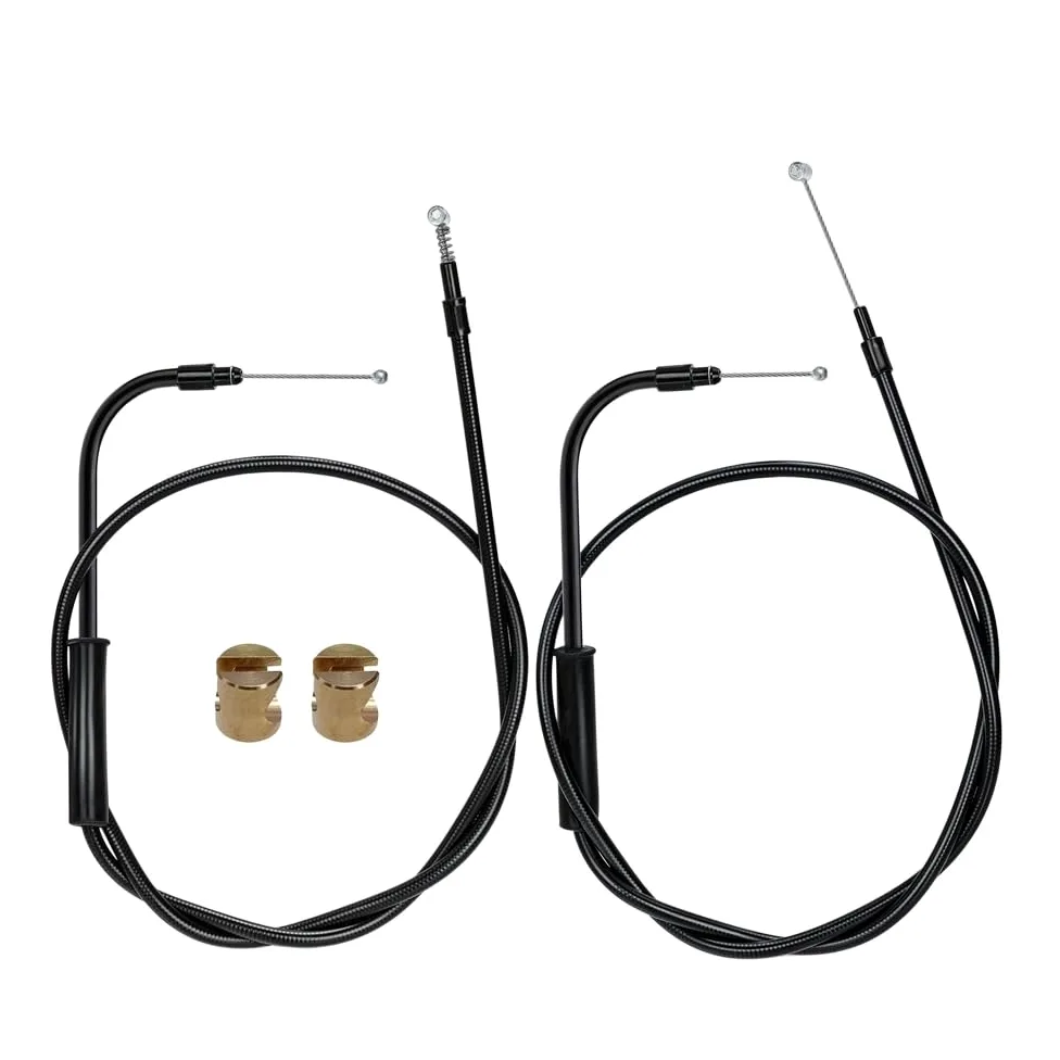 Juego de cables ralentí para acelerador motocicleta, 116/132/137CM, Para Softail Para personalizado Para la noche Para el tren Para Deuce 2000-2006