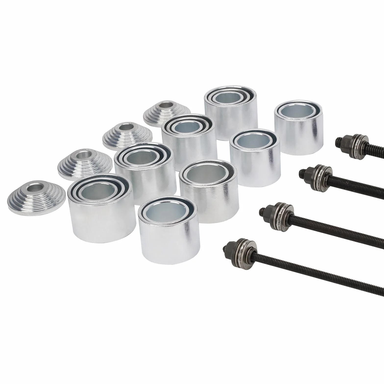 BOOMSTART Juego de rodamientos silenciosos de 28 piezas, prensa de rodamientos de rueda, kit de herramientas de bujes extractores con caja de almacenamiento, extractor, instalador para coche, camión y