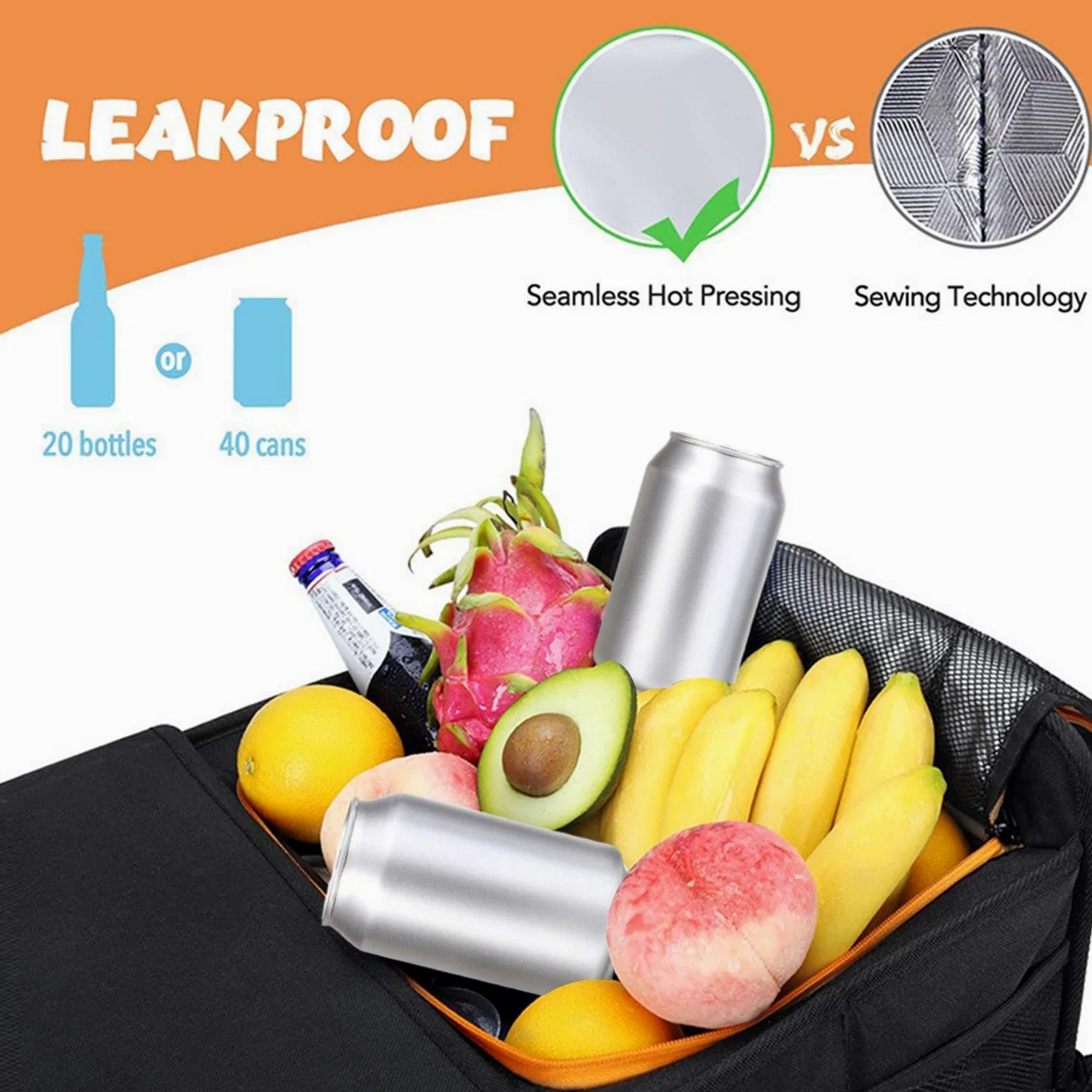 Organizador de Maletero para SUV Impermeable de Gran Capacidad Aislado | Organizador De Almacenamiento Grande Para Coche Para Sedán SUV Furgoneta Camioneta Conductor