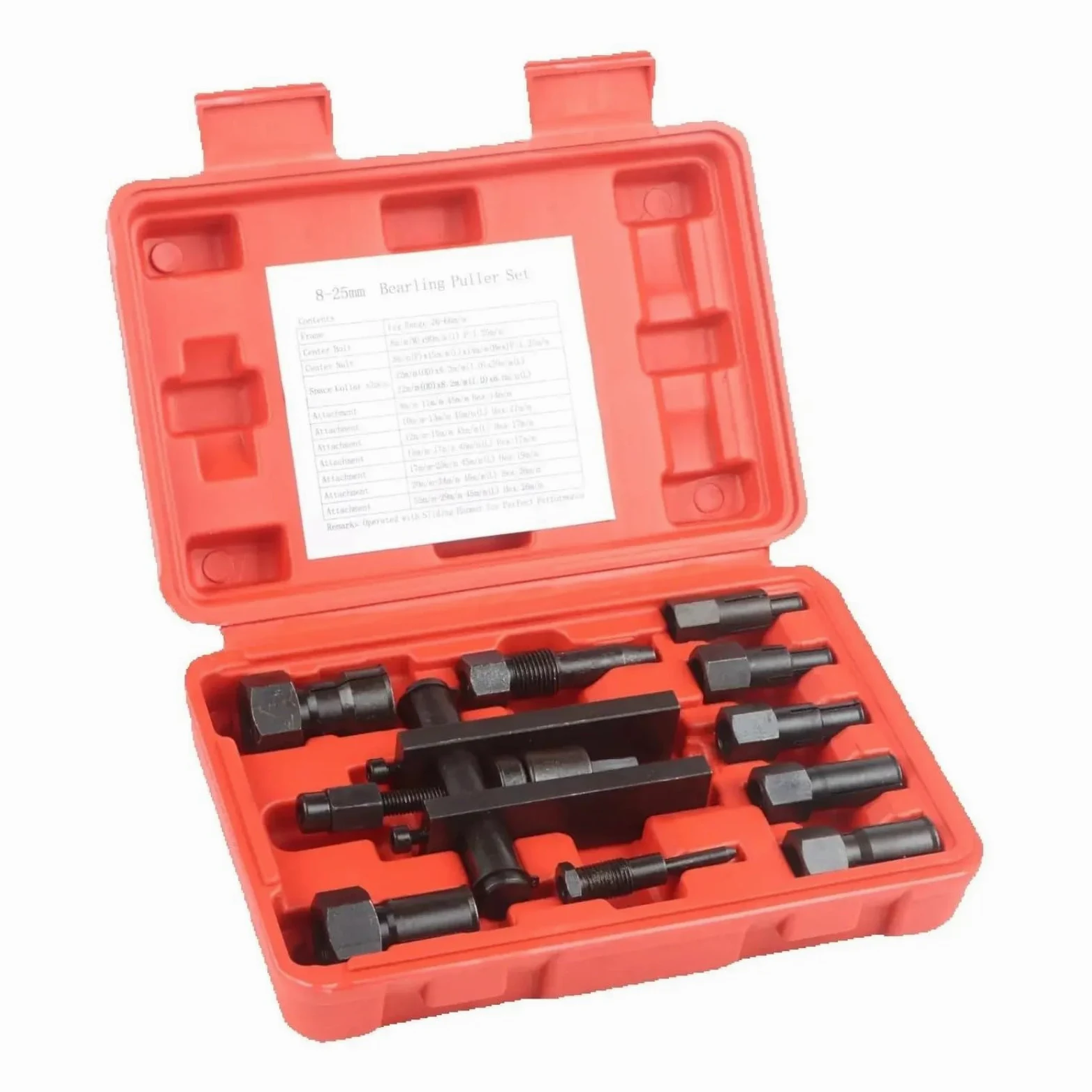 Extractor de Volante Motor Kit de Herramientas extractoras de cojinetes de 8-25 mm para Acero de aleación de Motocicleta
