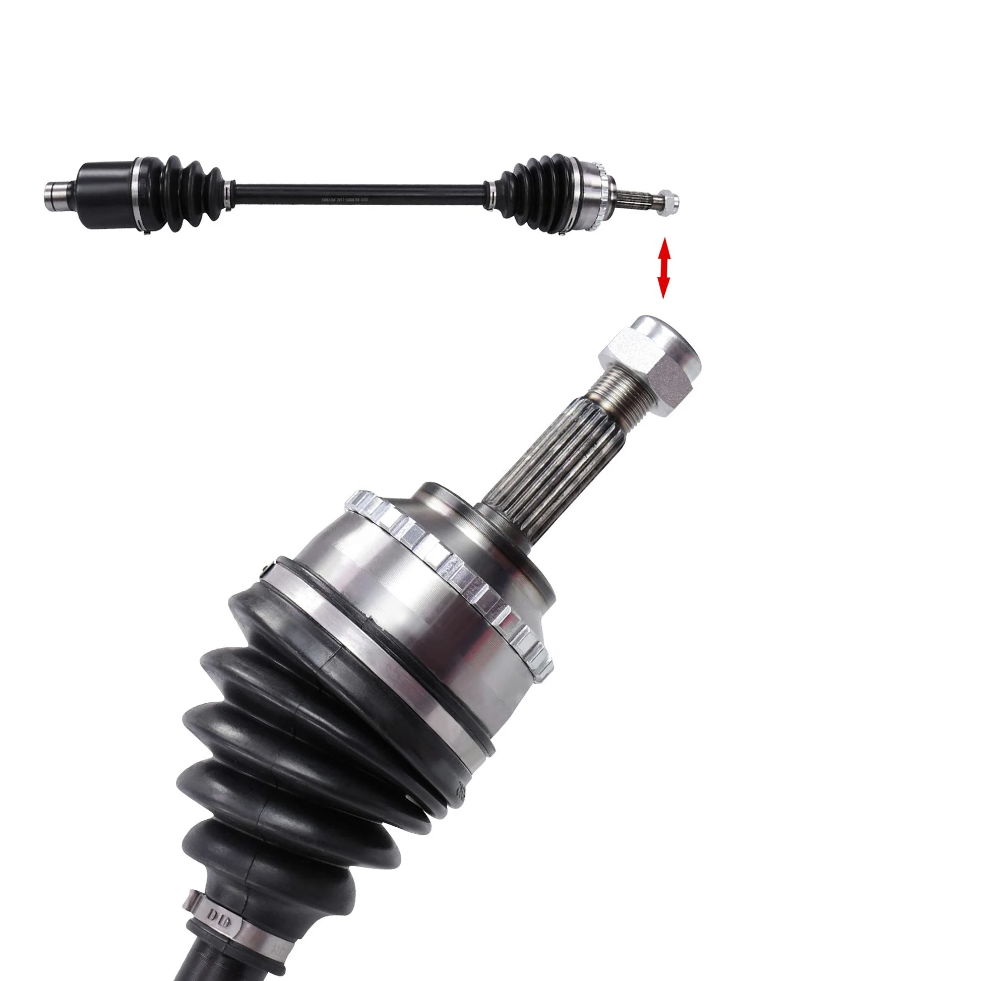 ATEC Germany 1x Eje de transmisión completo eje de transmisión delantero derecho Compatible con RENAULT CLIO II (BB_, CB_), (SB0/1/2_), KANGOO (KC0/1_), KANGOO Express (FC0/1_), THALIA I (LB_)
