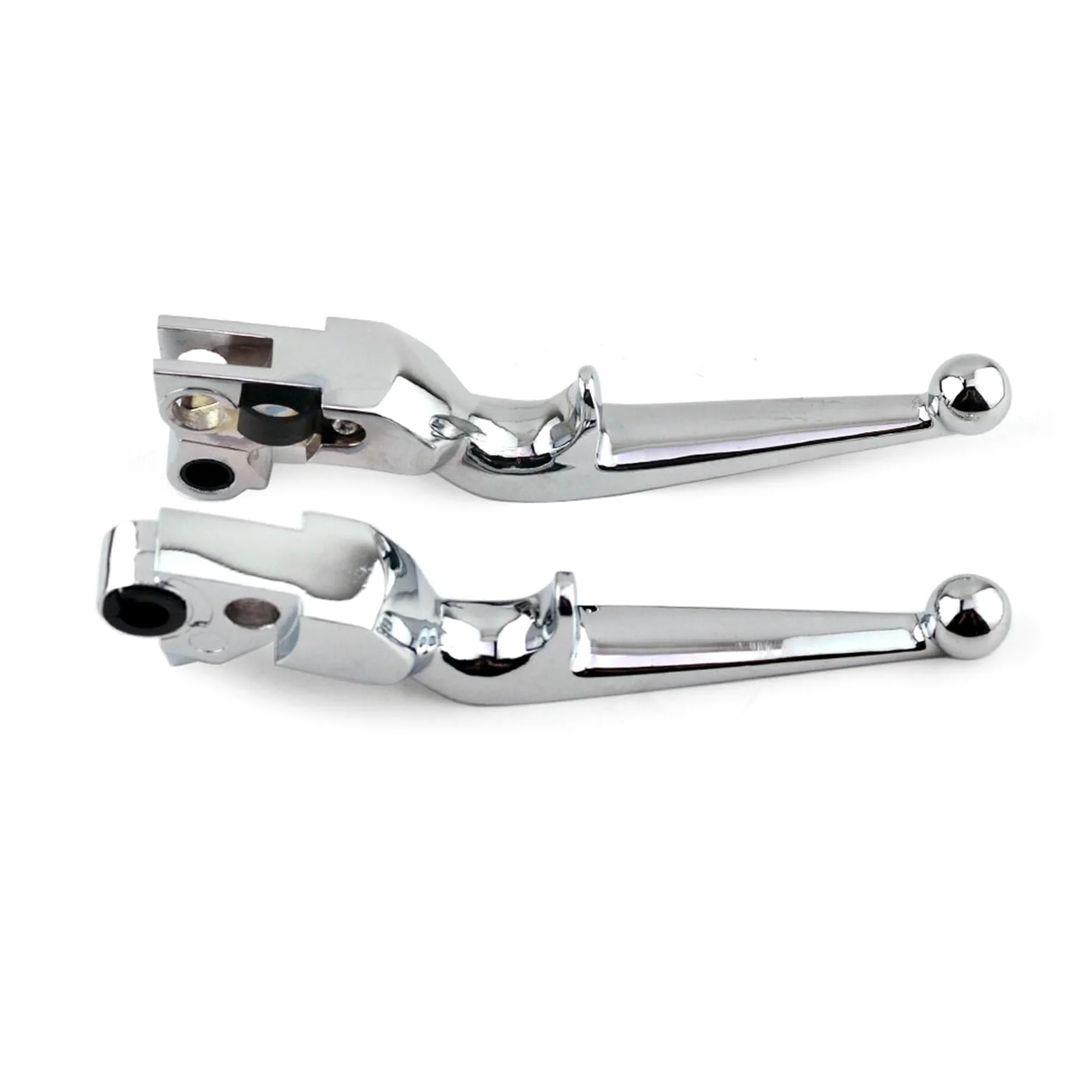 Palanca de embrague freno Palanca de embrague freno motocicleta para Harley, para Sportster, para Touring, Dyna Softail, cable manija(Prata)