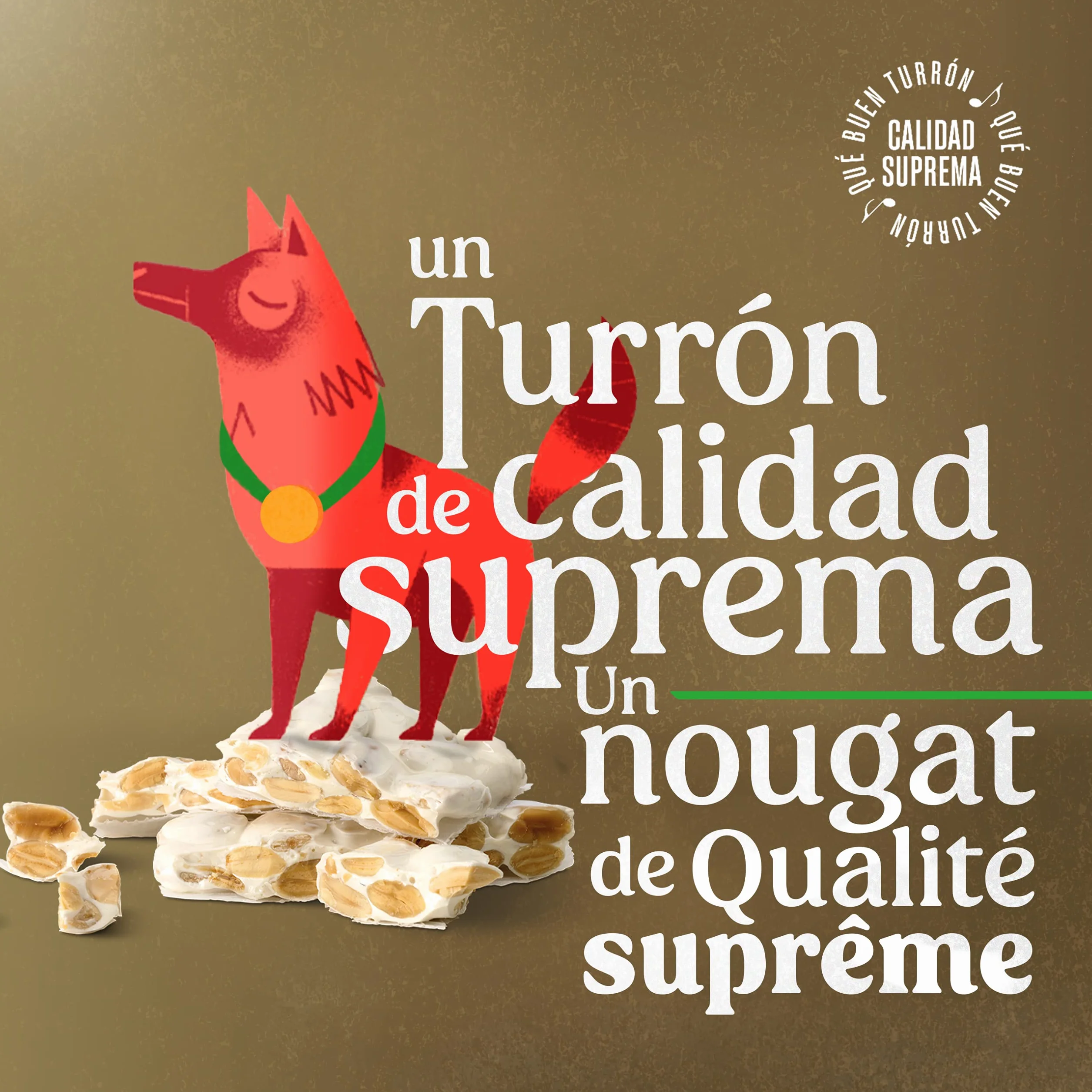 EL LOBO Turrón Duro Imperial Sin Azúcar Añadido Almendra Clara de Huevo 200g