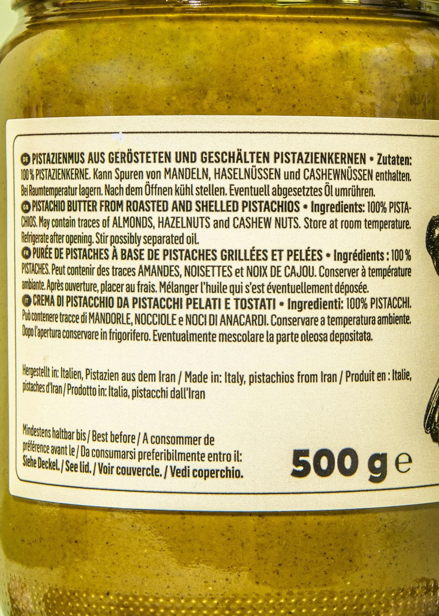 Crema de pistacho 500 g