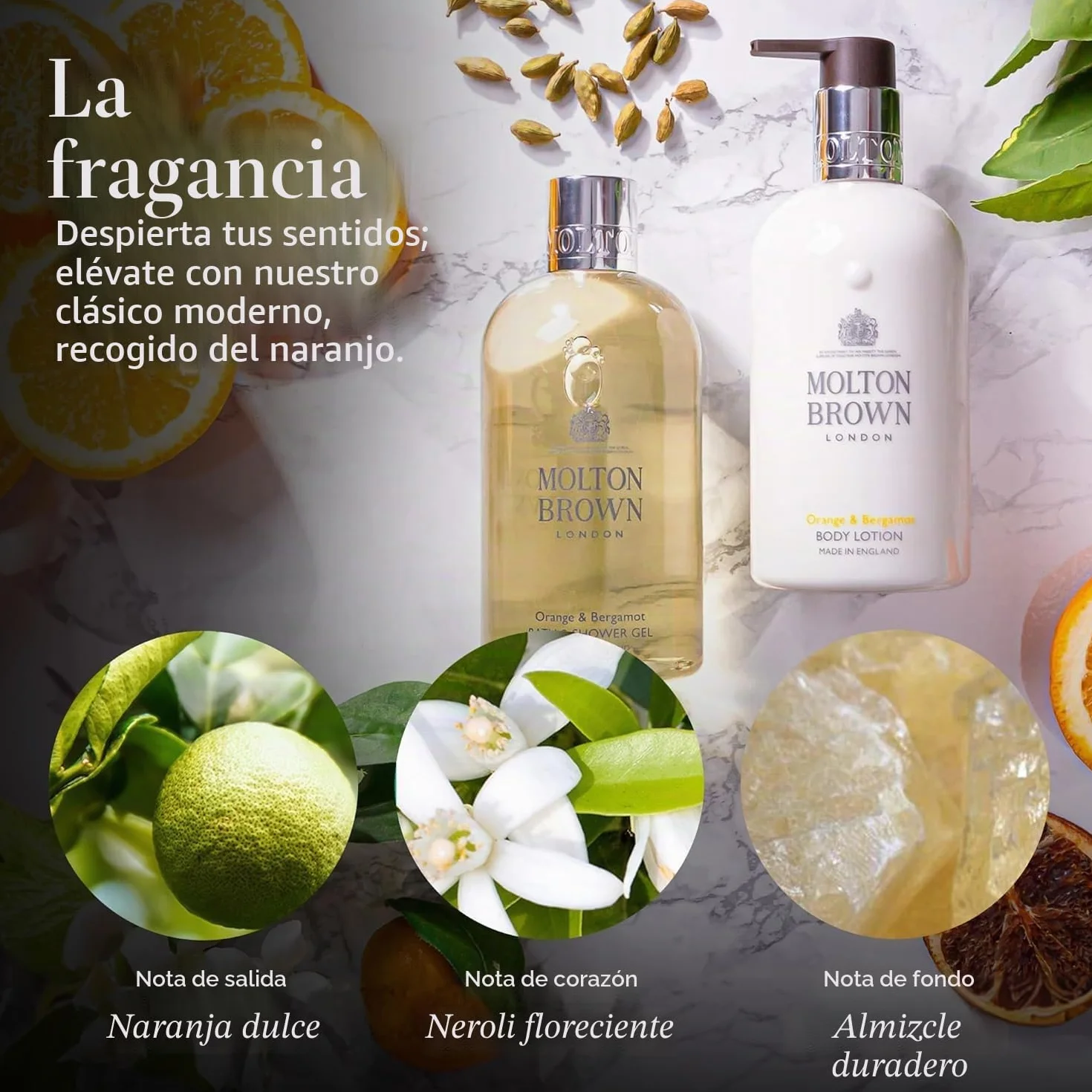 Molton Brown Jabón líquido recargable naranja y bergamota 400 ml
