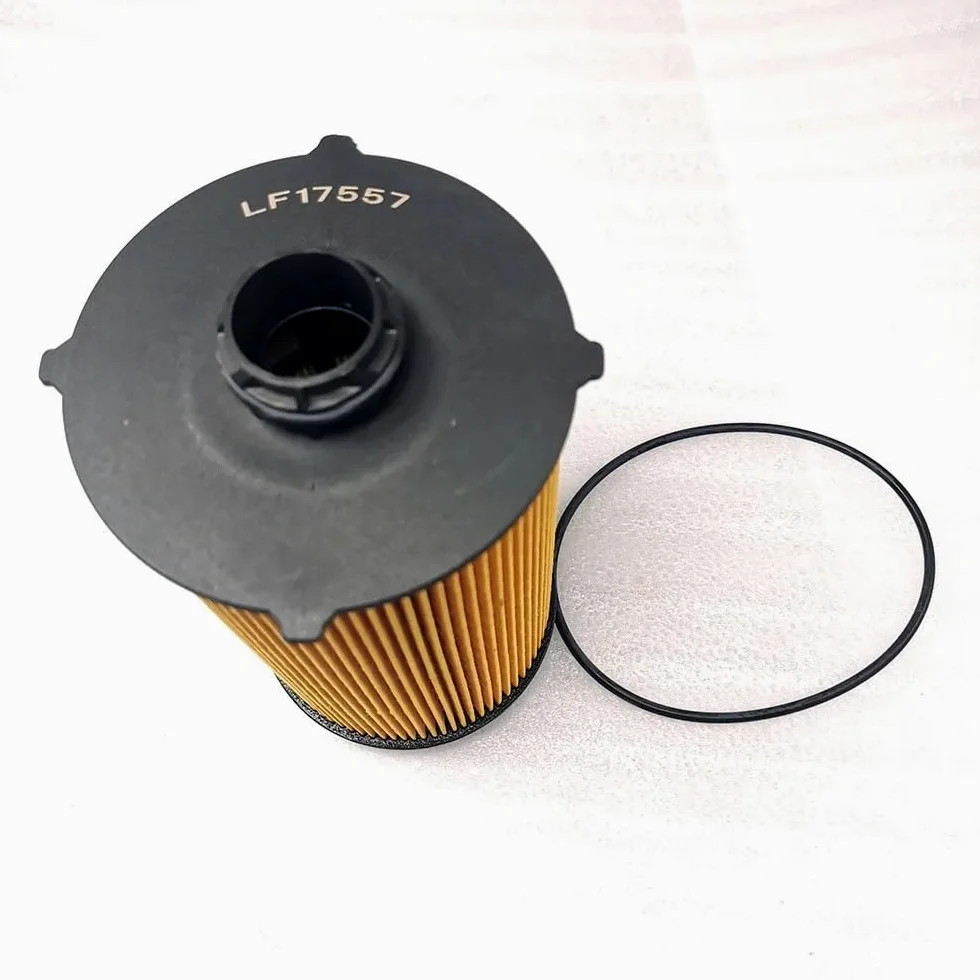 Filtro de aceite compatible con LF17557. Elemento filtrante sin metal. Sustituye al filtro lubricante Filtro de Aceite para Coche