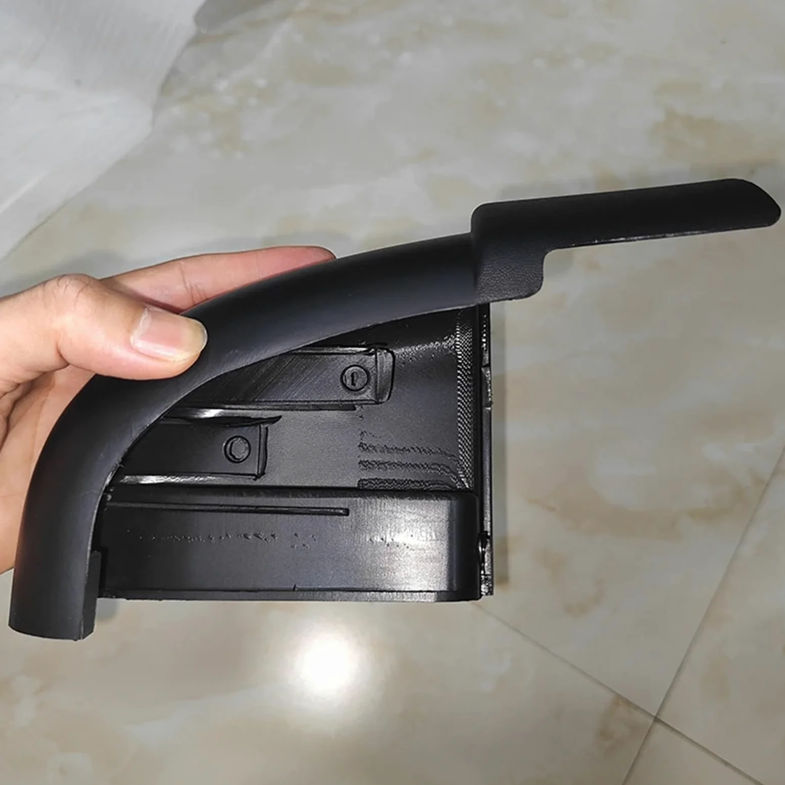 Faldas Laterales Coche Tapa Extremo Estribo Lateral Puerta Coche para Nissan para NAVARA D23 NP300 2015 2016 2017, Cubierta Tapón Estribo para Coche Faldones Laterales(Rear Right)