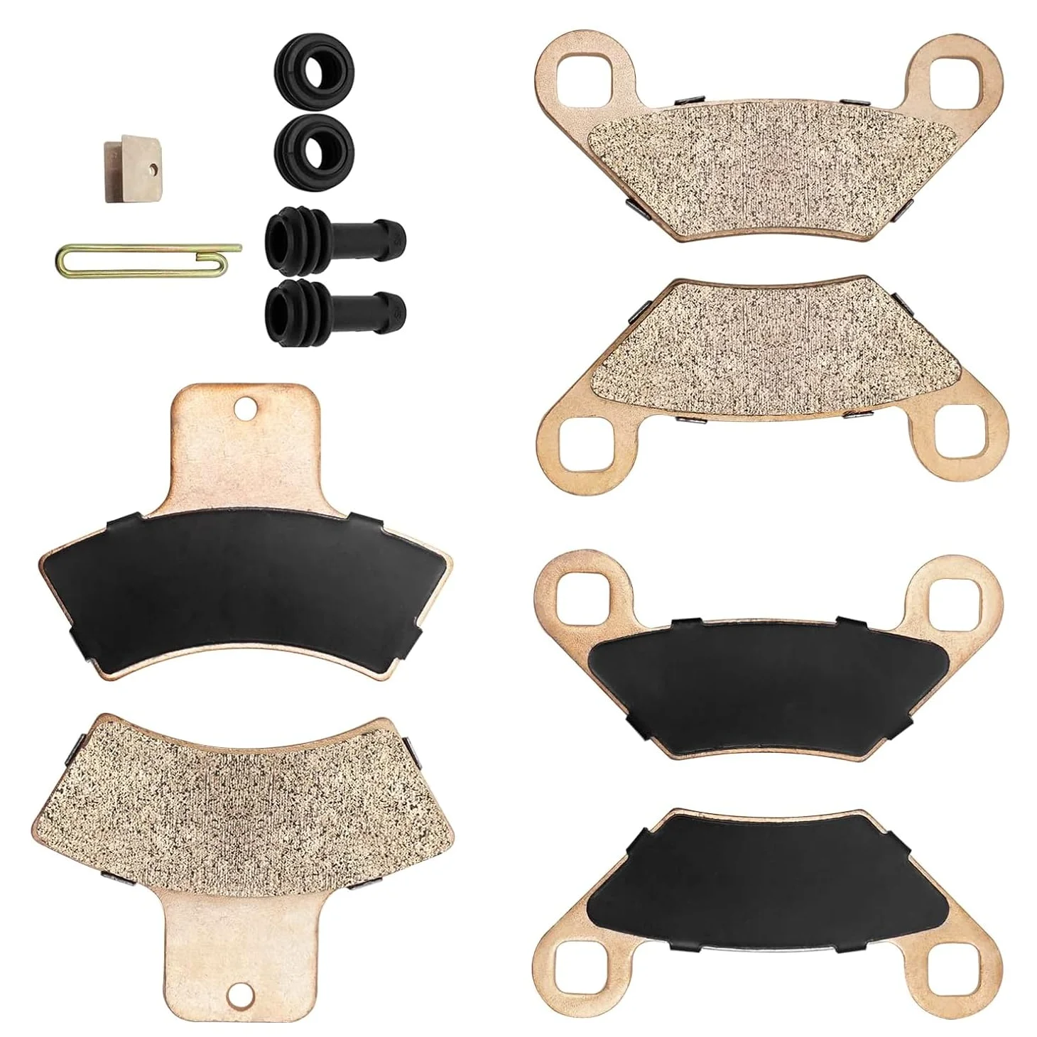 Sinterizado delantero y trasero pastillas de freno y botas para Polaris Sportsman Magnum Trail Boss Trail Blazer Scrambler Xplorer Xpedition 500 425 400 335 330 325 250