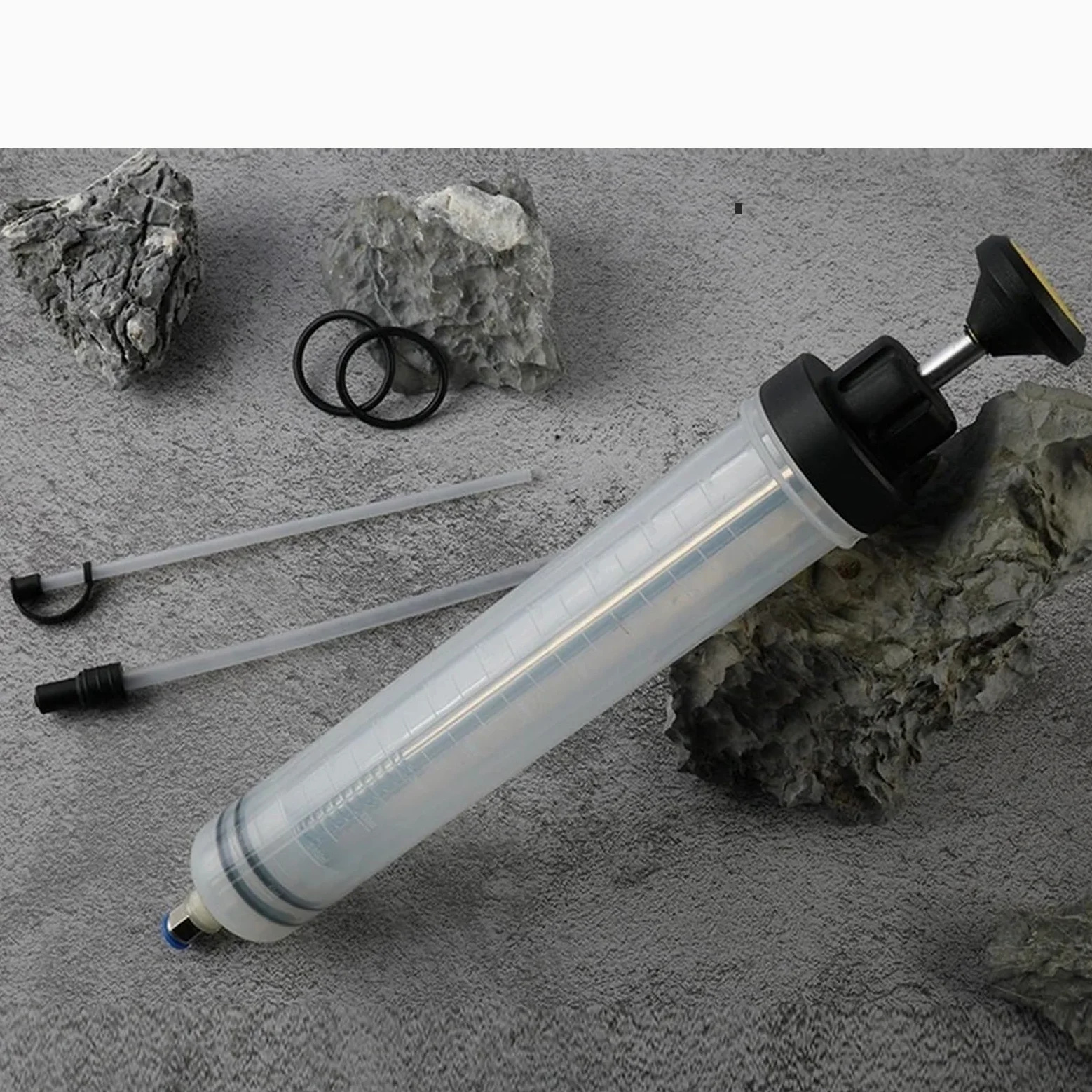 Extractores de fluidos Jeringa de llenado, transferencia, extracción combustible automotriz, dispensador bomba manual, accesorios para vehículos Bomba de aceite | 1500ml