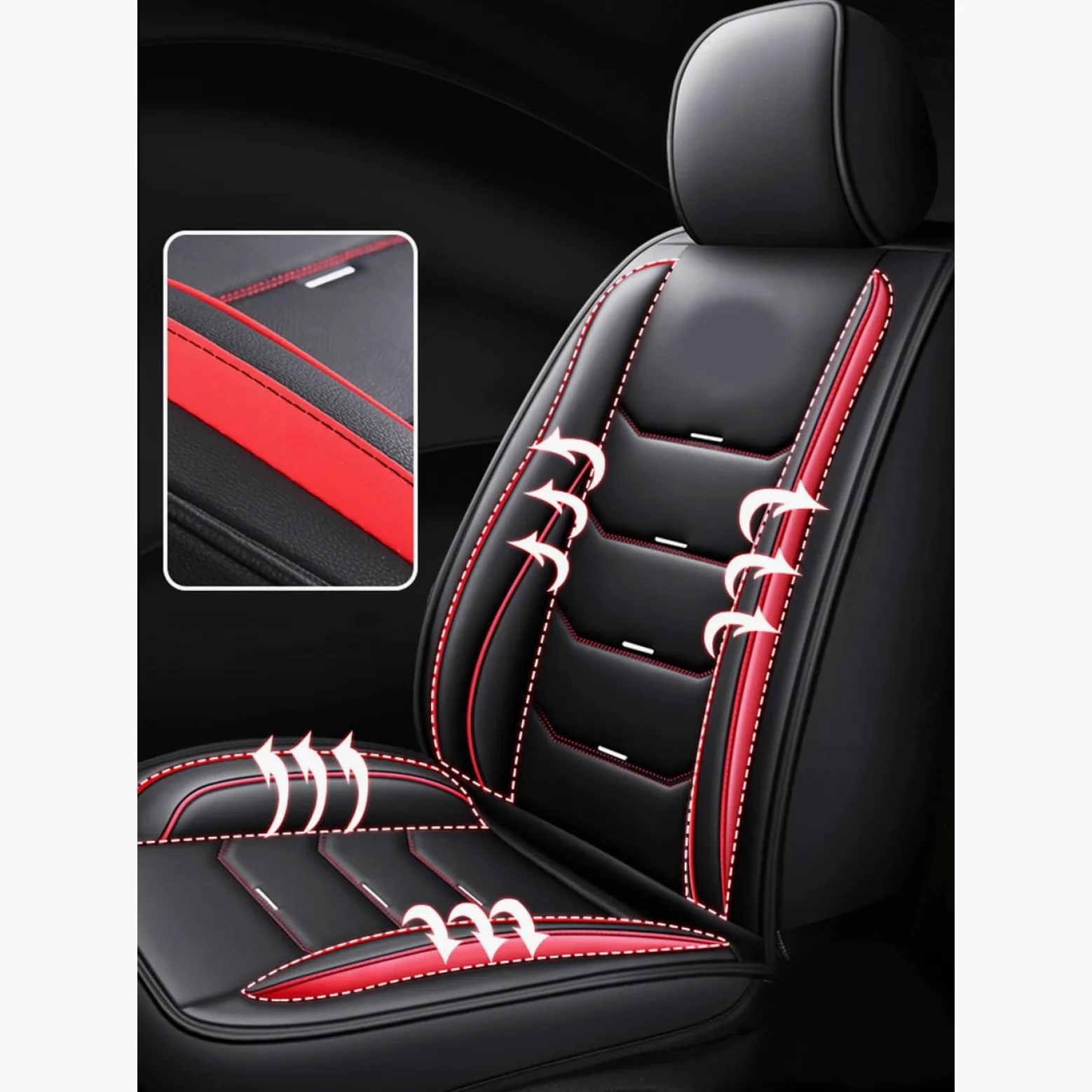 Fundas para Asientos de Coche, Polipiel, Fundas para Asientos de automóviles, Cobertura Total, Piel sintética para vehículos,para Hilux