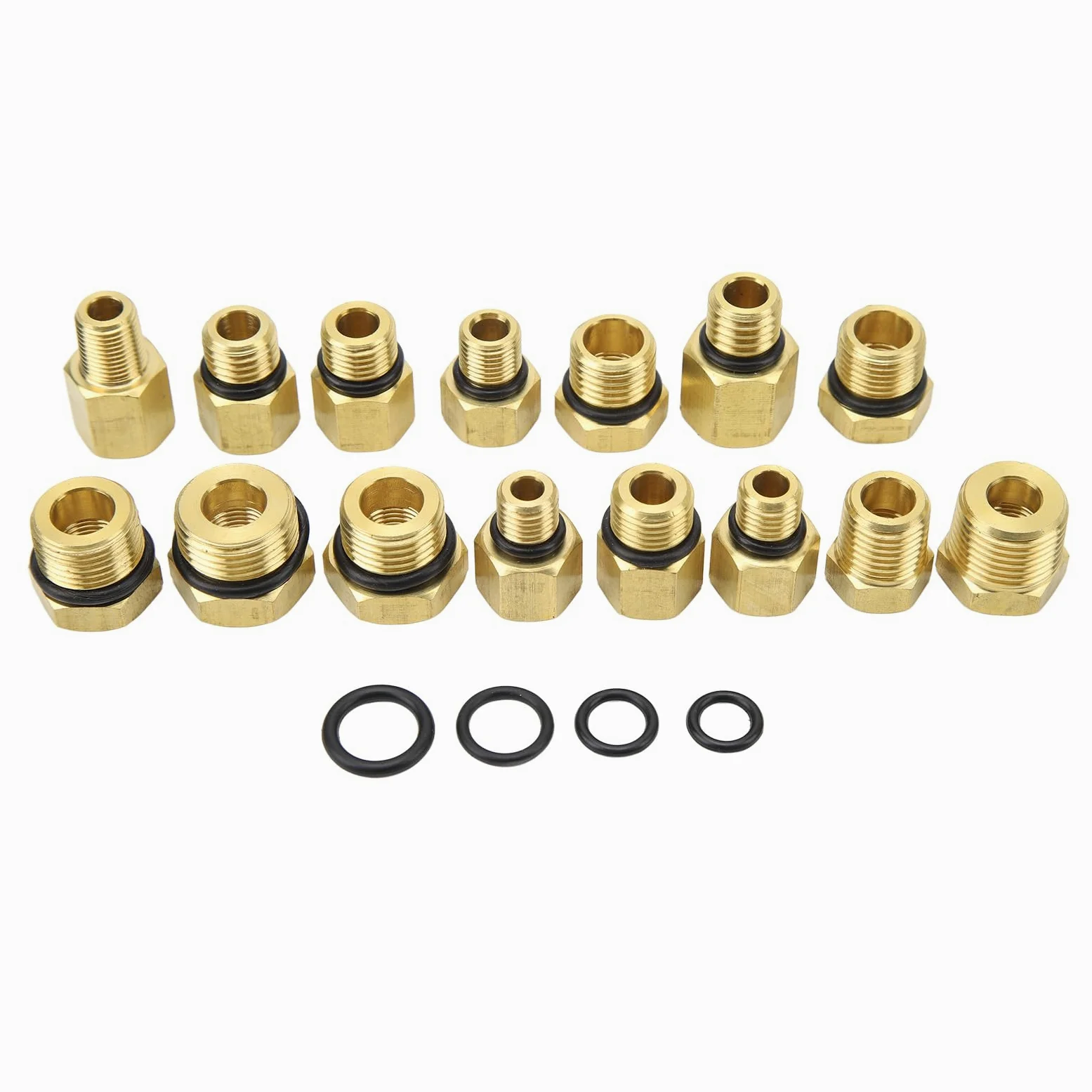Kit de probador de presión de Aceite, probador de presión de Aceite, con 15 adaptadores de 0 a 150 PSI, Kit de probador de presión de Tubo Flexible, para vehículos