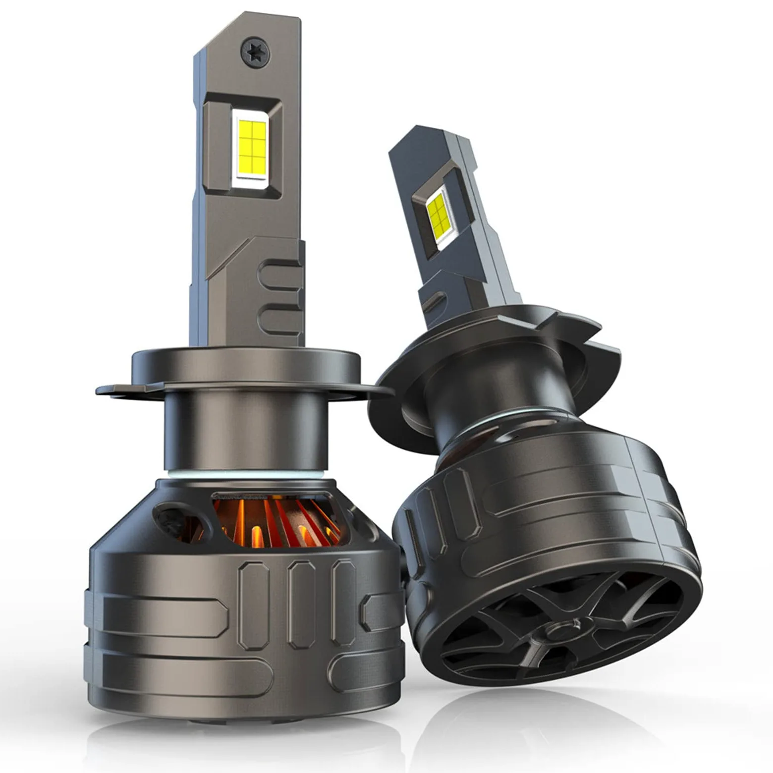 Bombillas LED, Combo De Bombillas LED De 30000 Lm, 600% De Brillo, Bombilla LED Blanca Fría De 6000 K, Kit De Conversión De Bombillas LED De 150 W, Plug And Play Inalámbrico, Paquete De 2,H7