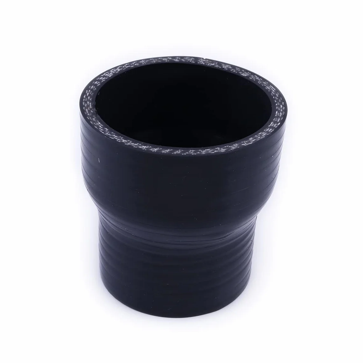 Manguera acopladora reductora de silicona negra, longitud 3" (76mm), diámetro interior 130-140mm, tubería reforzada de 4 capas para turbo/intercooler/admisión