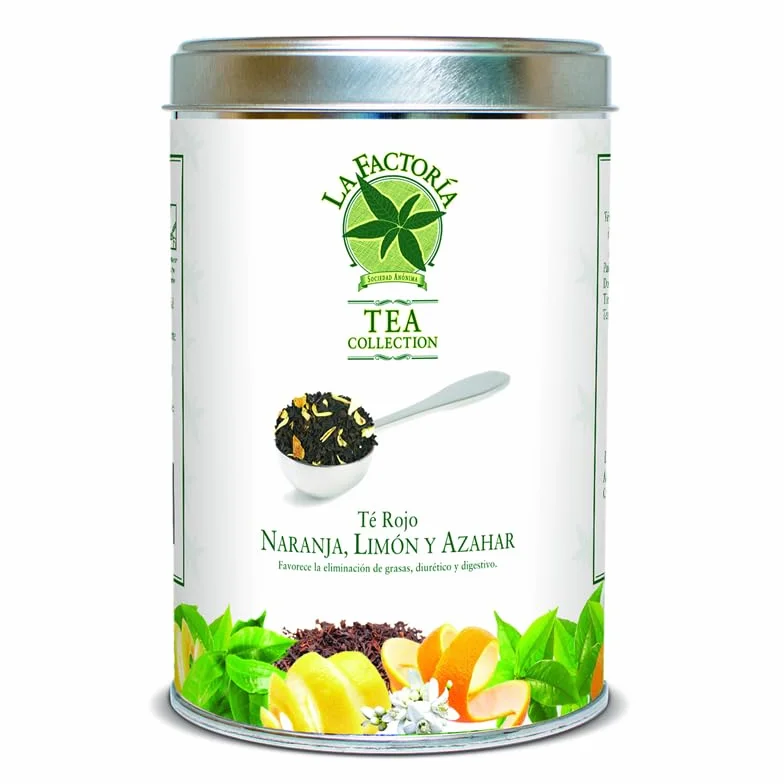 La Factoría del Café Té Rojo Naranja-Limon con Azahar 150 Gramos Diurético Digestivo