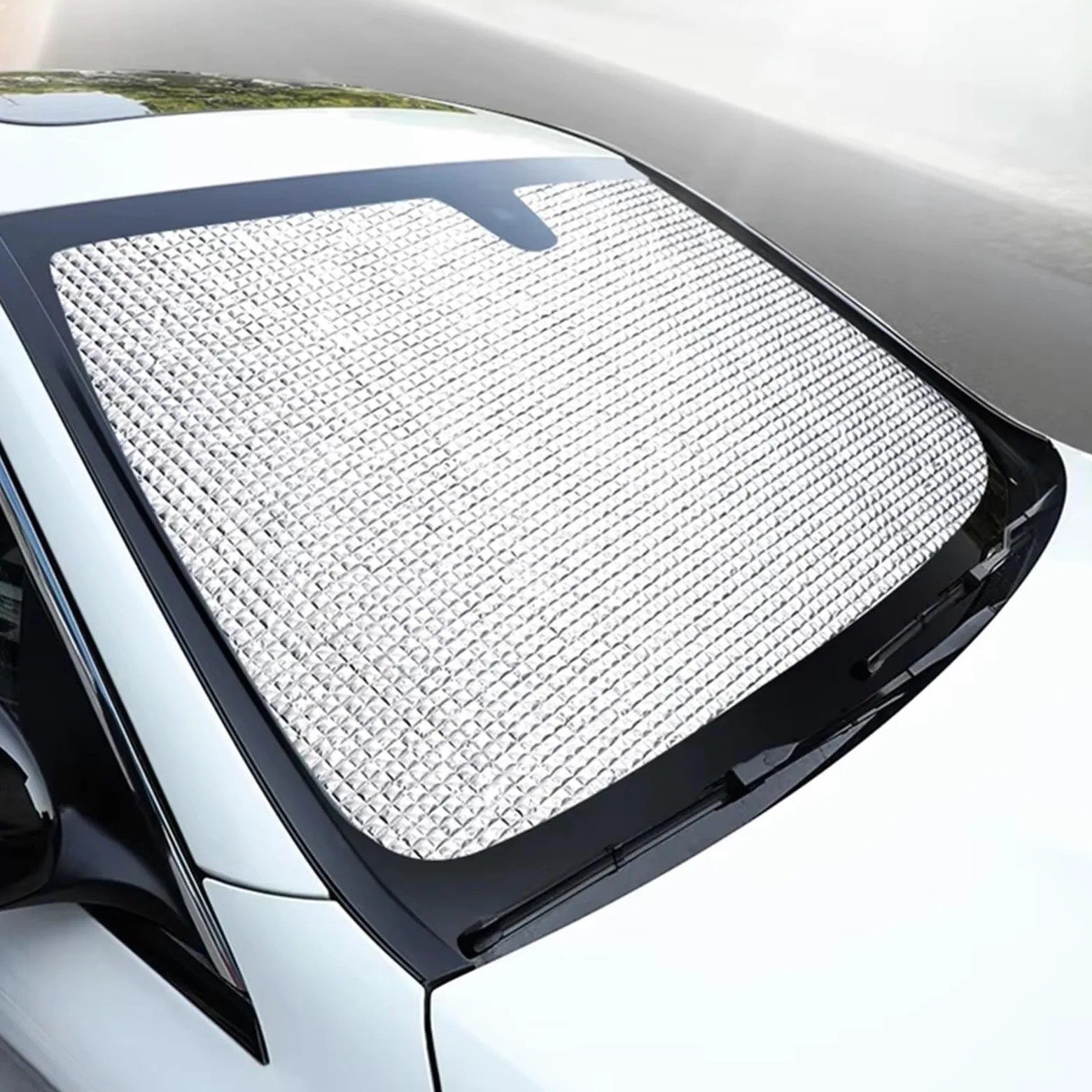 Protector Solar Coche para Gran para Pared para Tanque 300 2022 2023 Parasol Parabrisas Delantero Parasol Coche Protección UV Parasol para Parabrisas Coche(Front 1pcs)