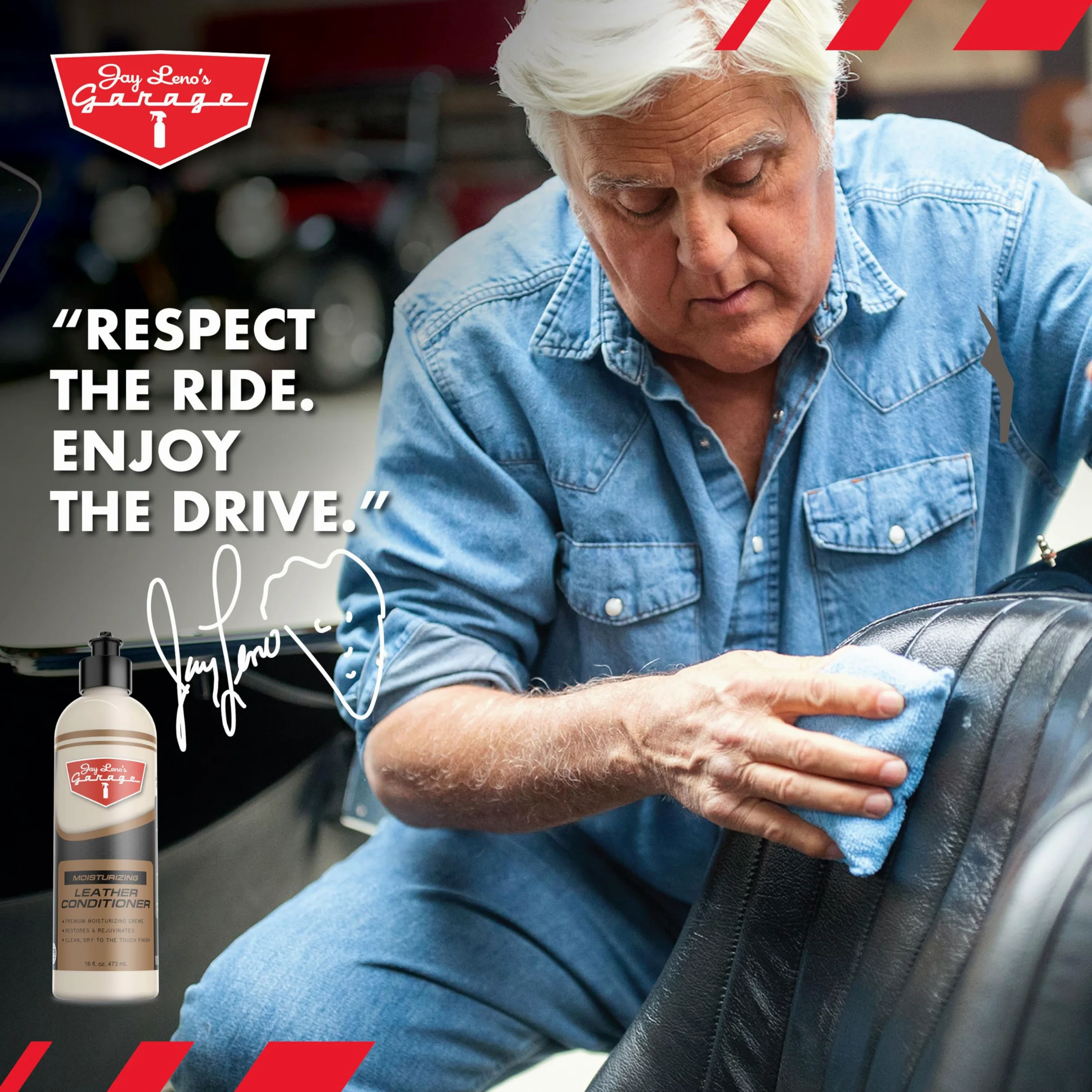 Jay Leno de Garaje – Acondicionador de Cuero – 16oz