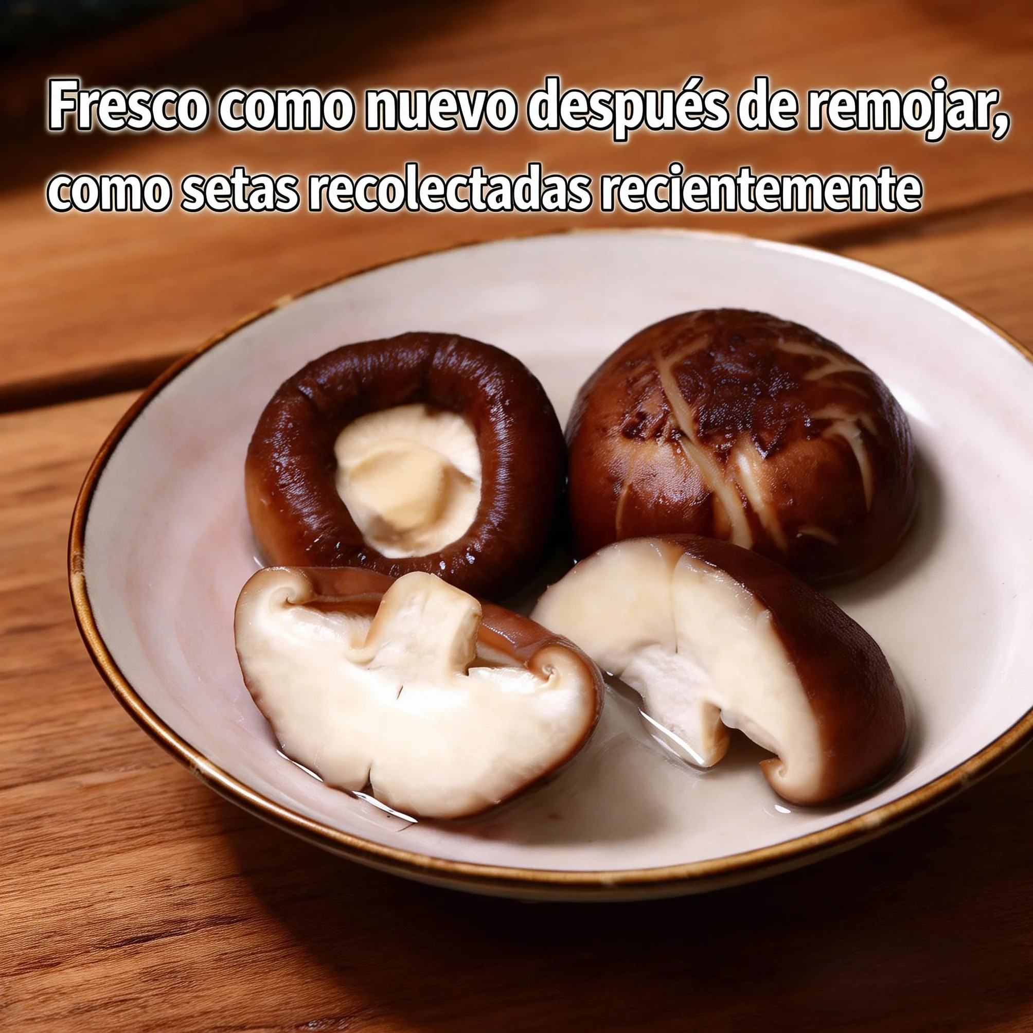 TraiHuyan Shiitake Secos 250g Grado A Secado Controlado Sabor Intenso 100% Natural Vegano