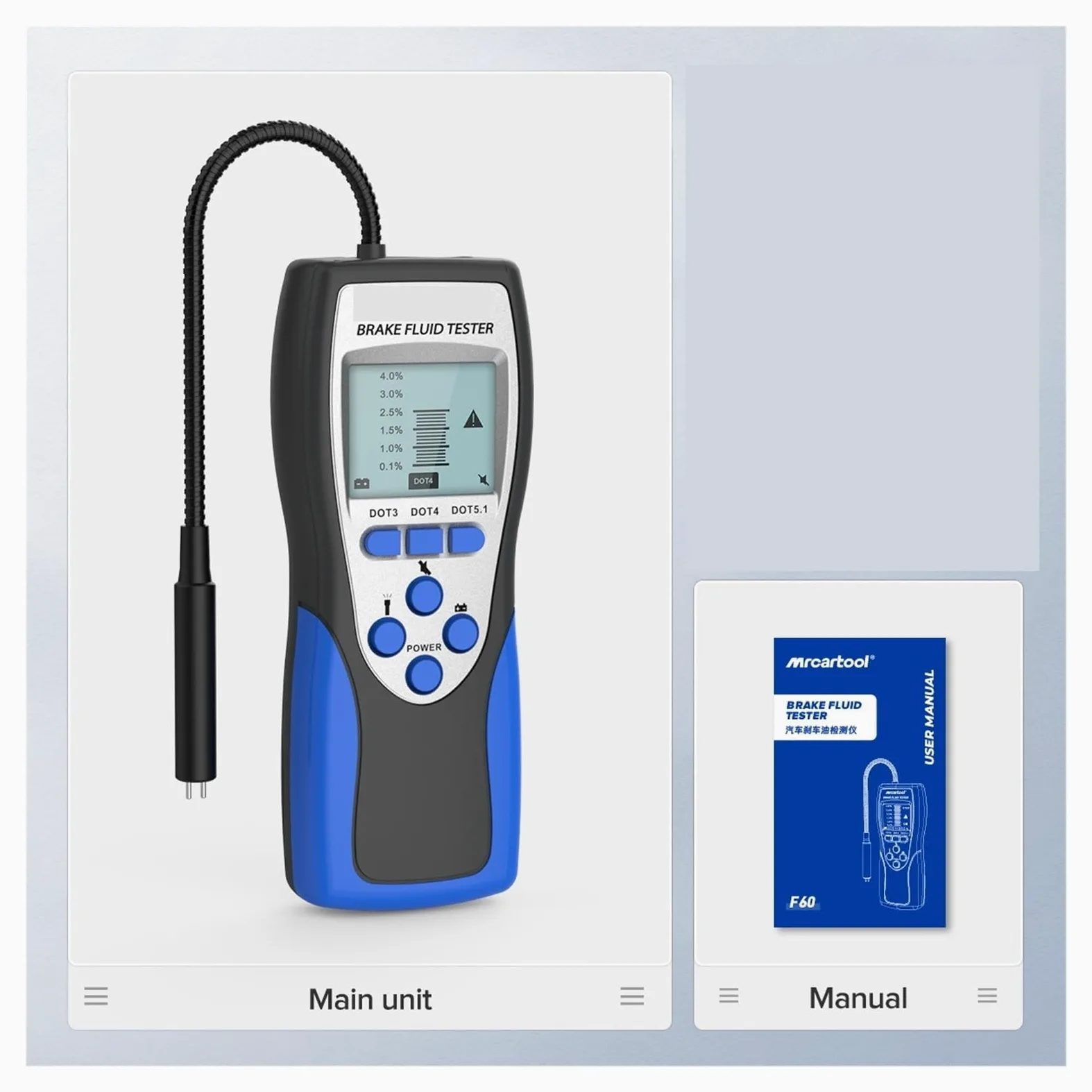 Comprobador de líquido de frenos, Probador De Aceite De Motor, Comprobación Automática De La Calidad Del Aceite Con Pantalla LED, Compatible Con Comprobador De Líquido De Frenos