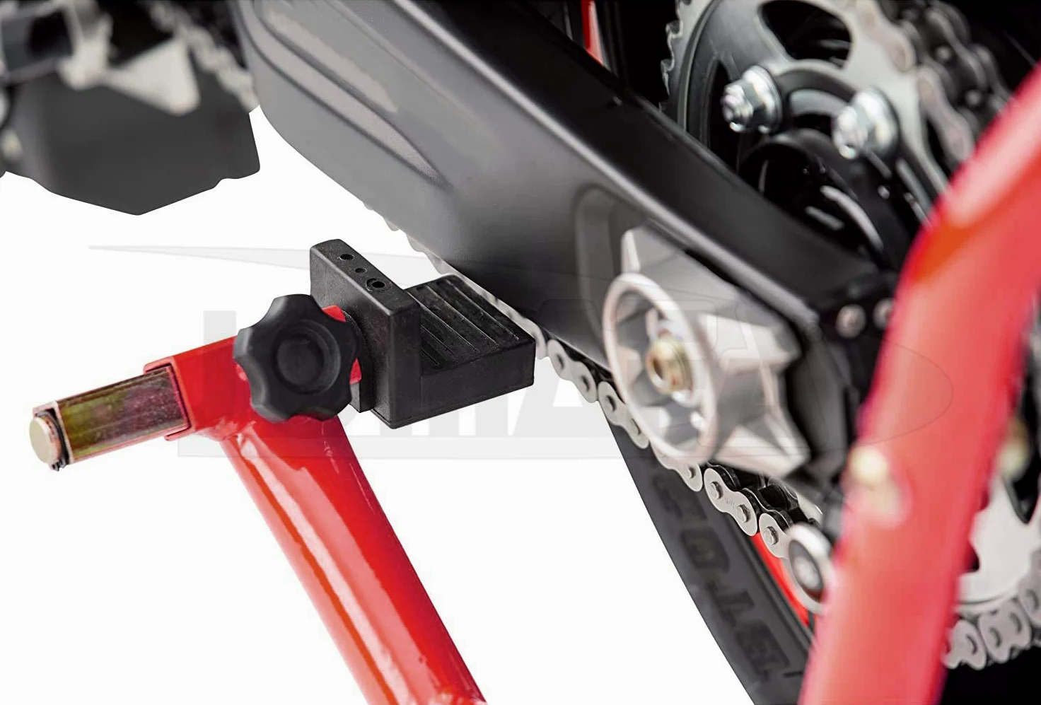 Caballete De Motos Trasero con Agarre a Basculante, hasta 360 Kg para Todo Tipo de Motos con Doble Brazo basculante