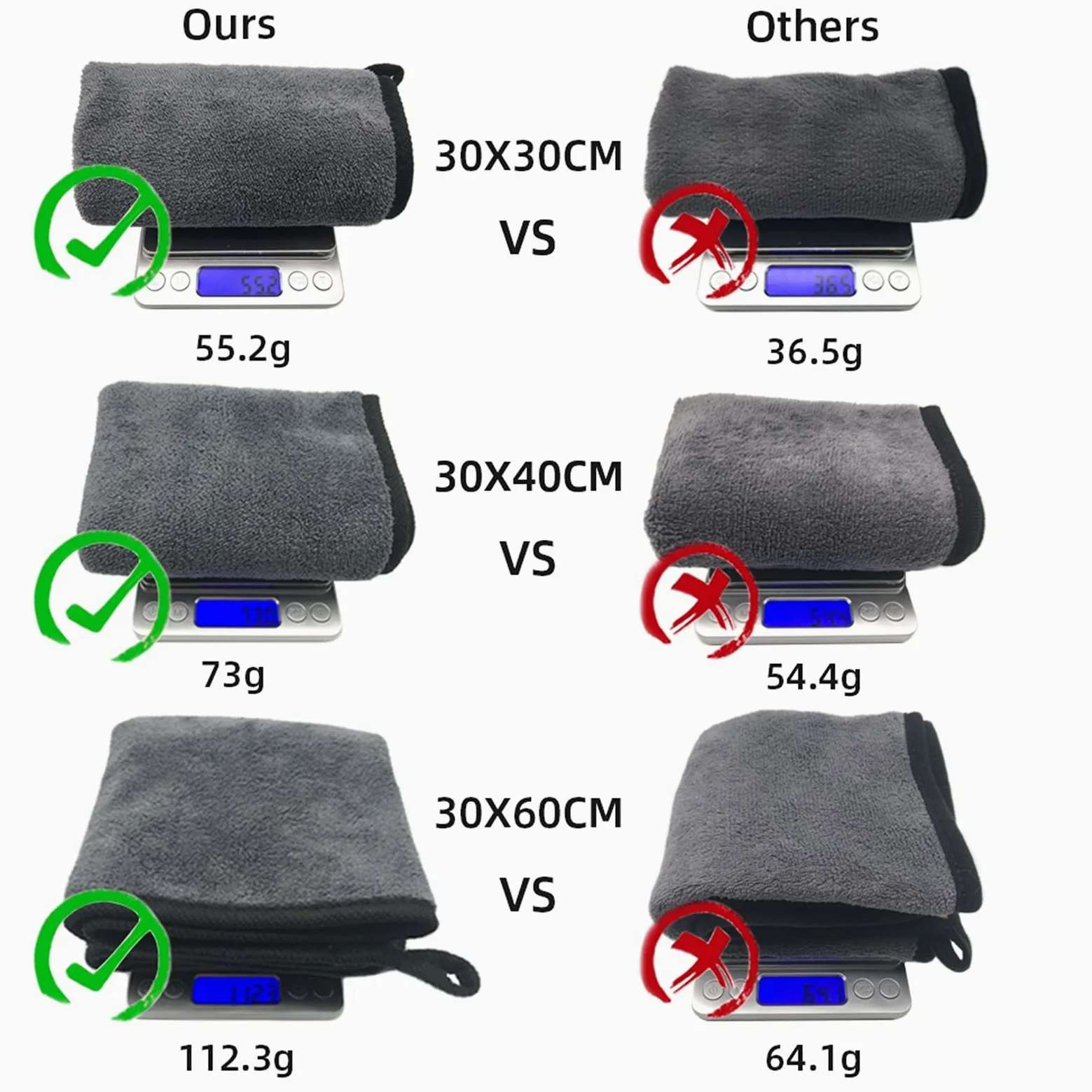 Paño de Limpieza de Microfibra Toalla de Microfibra Paño de Microfibra para Auto Toalla de Lavado Paño de Limpieza de Microfibra Toalla de Secado para Lavado de Autos Detallado automático (Color : 3
