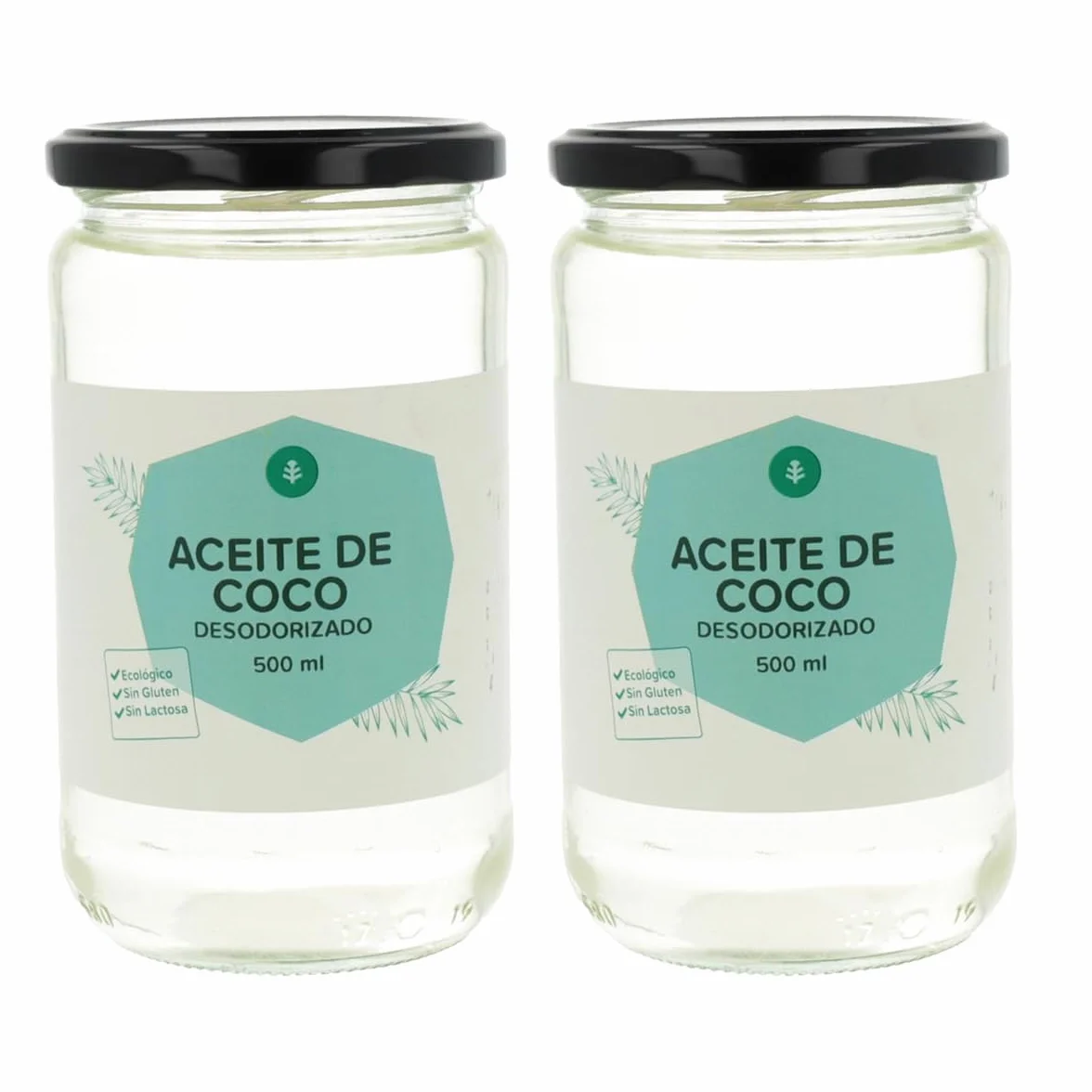 Aceite de coco desodorizado ECO Planeta Huerto 500 ml Pack 2x