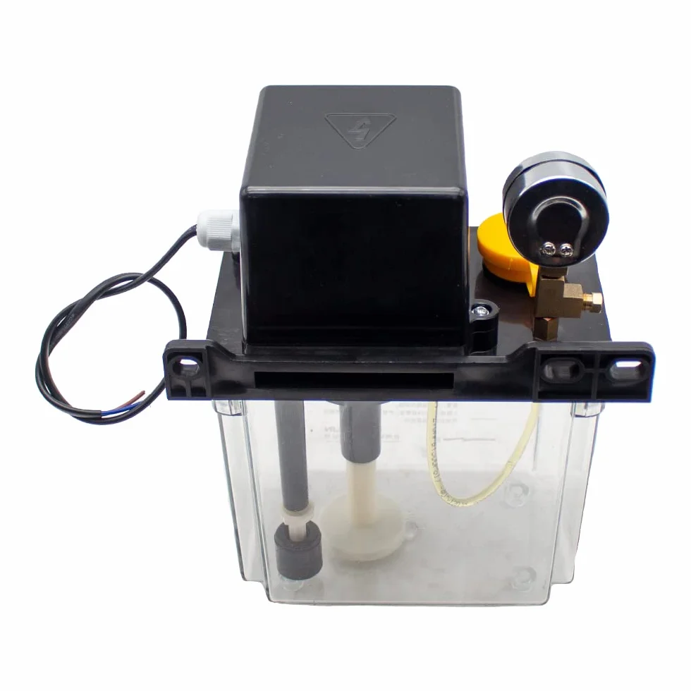 Bomba De Lubricación Automática De 220 V, Bomba De Aceite Electromagnética, Engrasador De Torno Con Pantalla Digital Dual (2L)