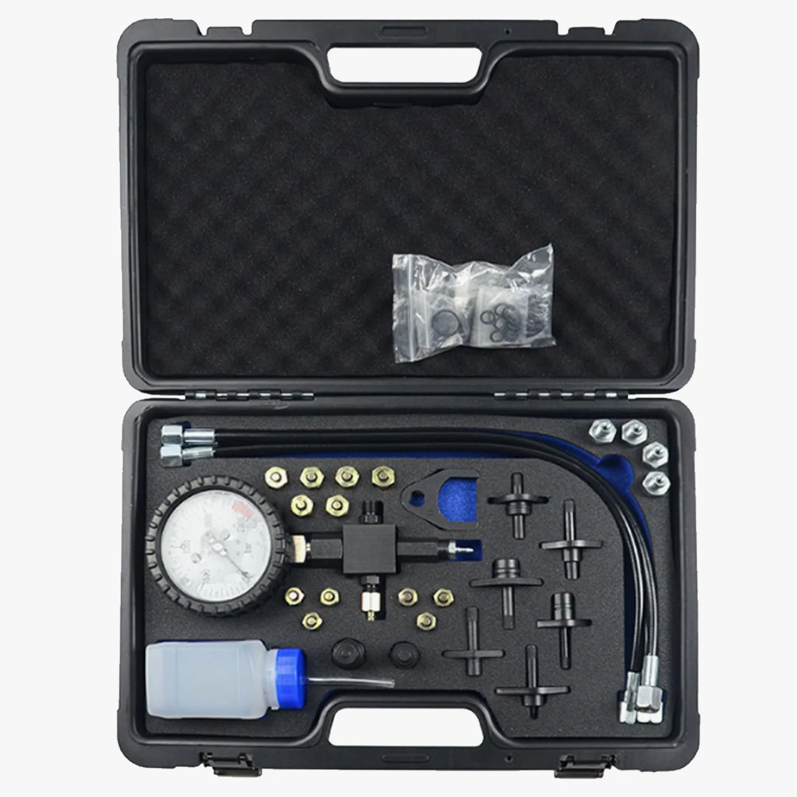 Common Rail - Kit de probador de presión de bomba diésel de alta presión, incluye prueba de tubería de inyección en blanco para pruebas de fugas de inyectores