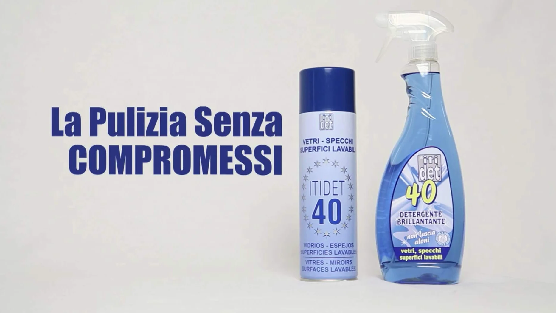 Iidet 40 Spray Limpiador Abrillantador para Superficies Lavables Cristales Espejos 12 Unidades