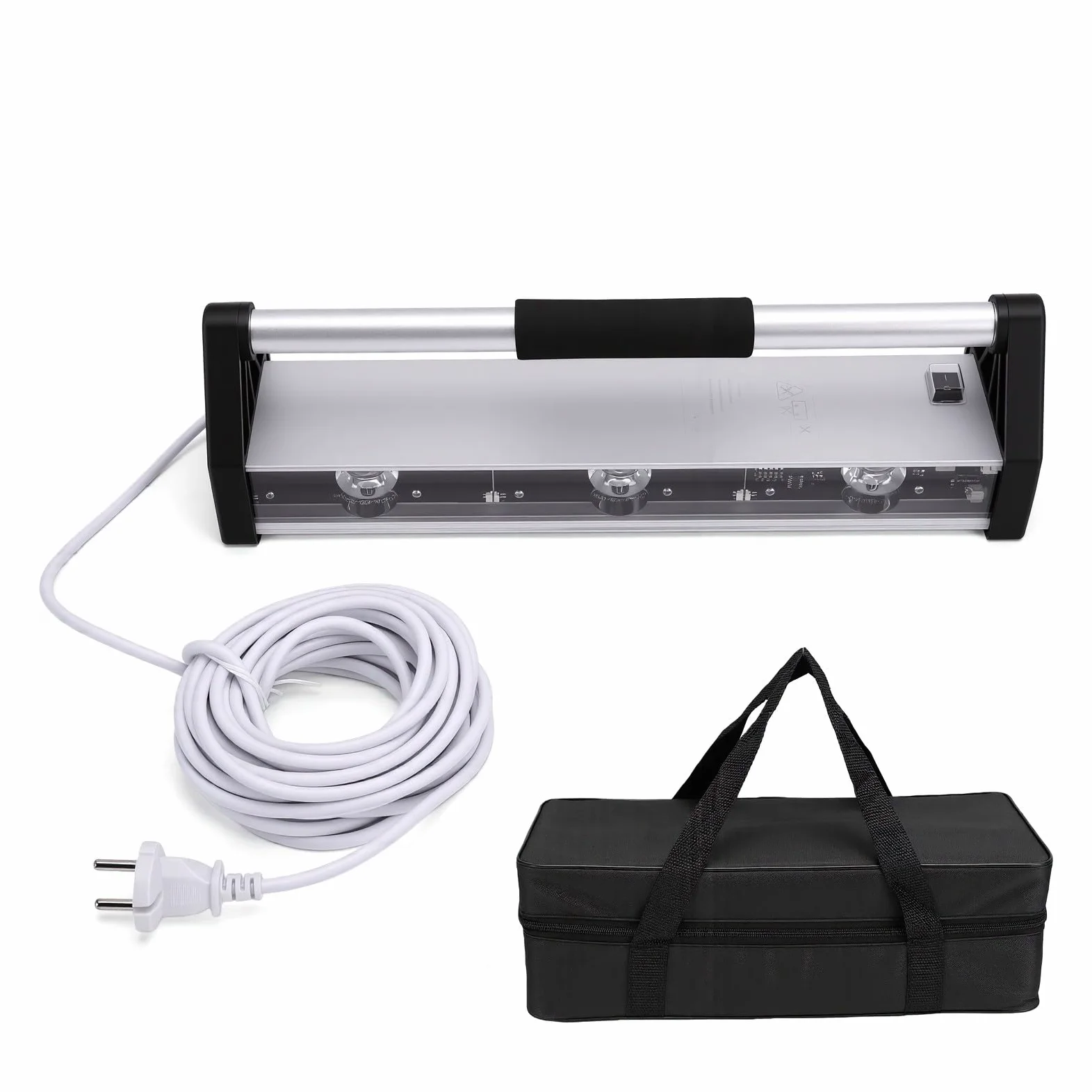 Zunate Luz de Inspección de Pulido de Pared de 2600 Lúmenes, ángulo de Haz de 120 X 5 Grados, Luz Rasante Lateral de 3 LED para Inspección de Pintura de Piso de Azulejos de Pared, Lámpara de