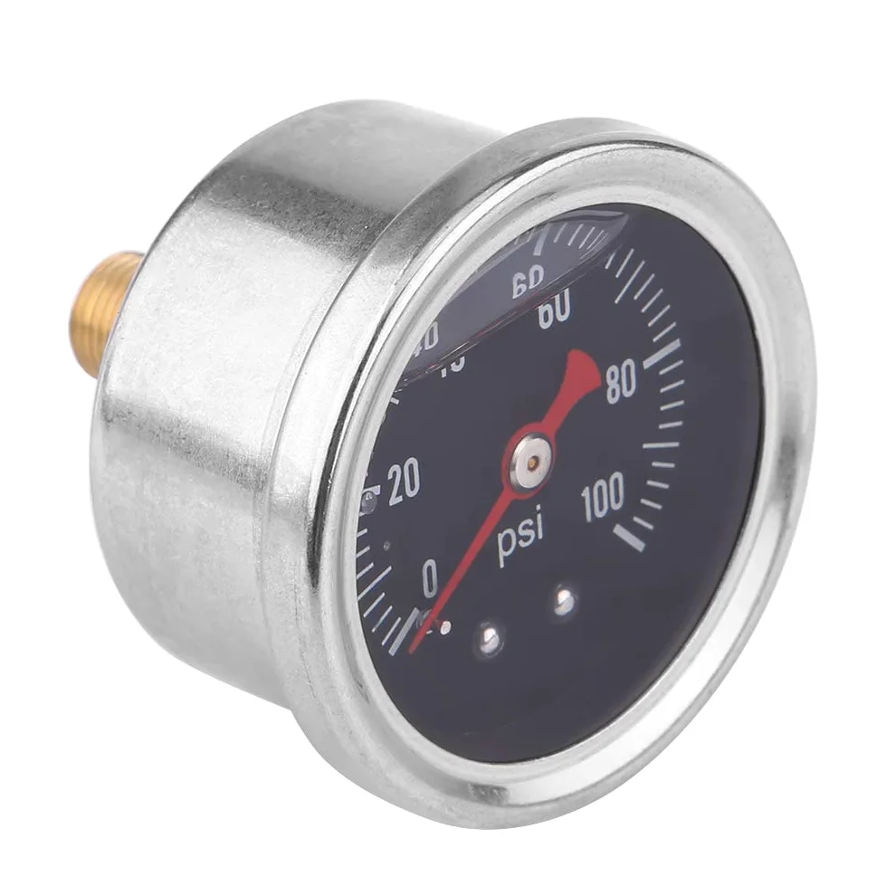 Kit regulador de presión de gasolina ajustable universal, medidor de aceite 0-100psi AN 6