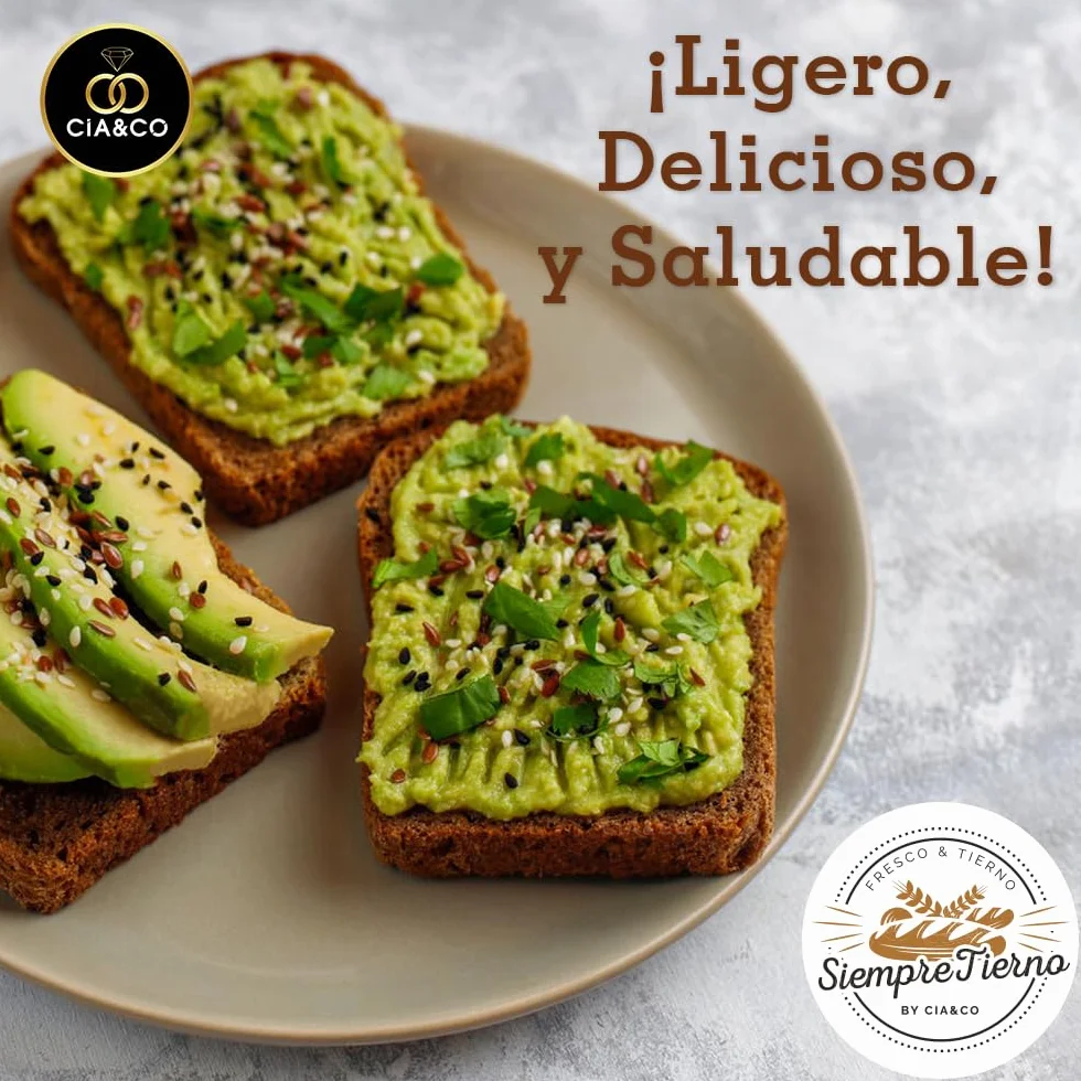 Pan Proteico SiempreTierno XXL 500g Bajo en Carbohidratos 25% Proteínas Keto