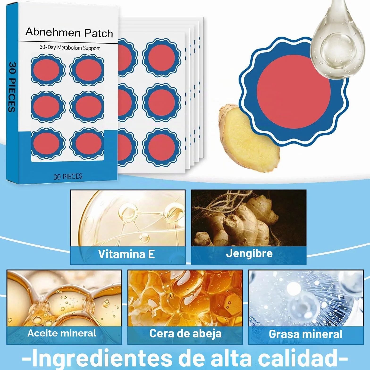 90 Piezas Parches Adelgazantes Moringa y Berberina, Slim Patch, Parche de Ombligo para Abdomen y Cintura