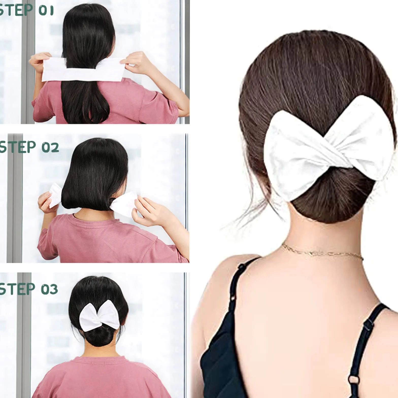 Magic Clip Donut Hair Bun Fabricantes Franceses Moño de Pelo Herramienta Rosquilla para Mujer