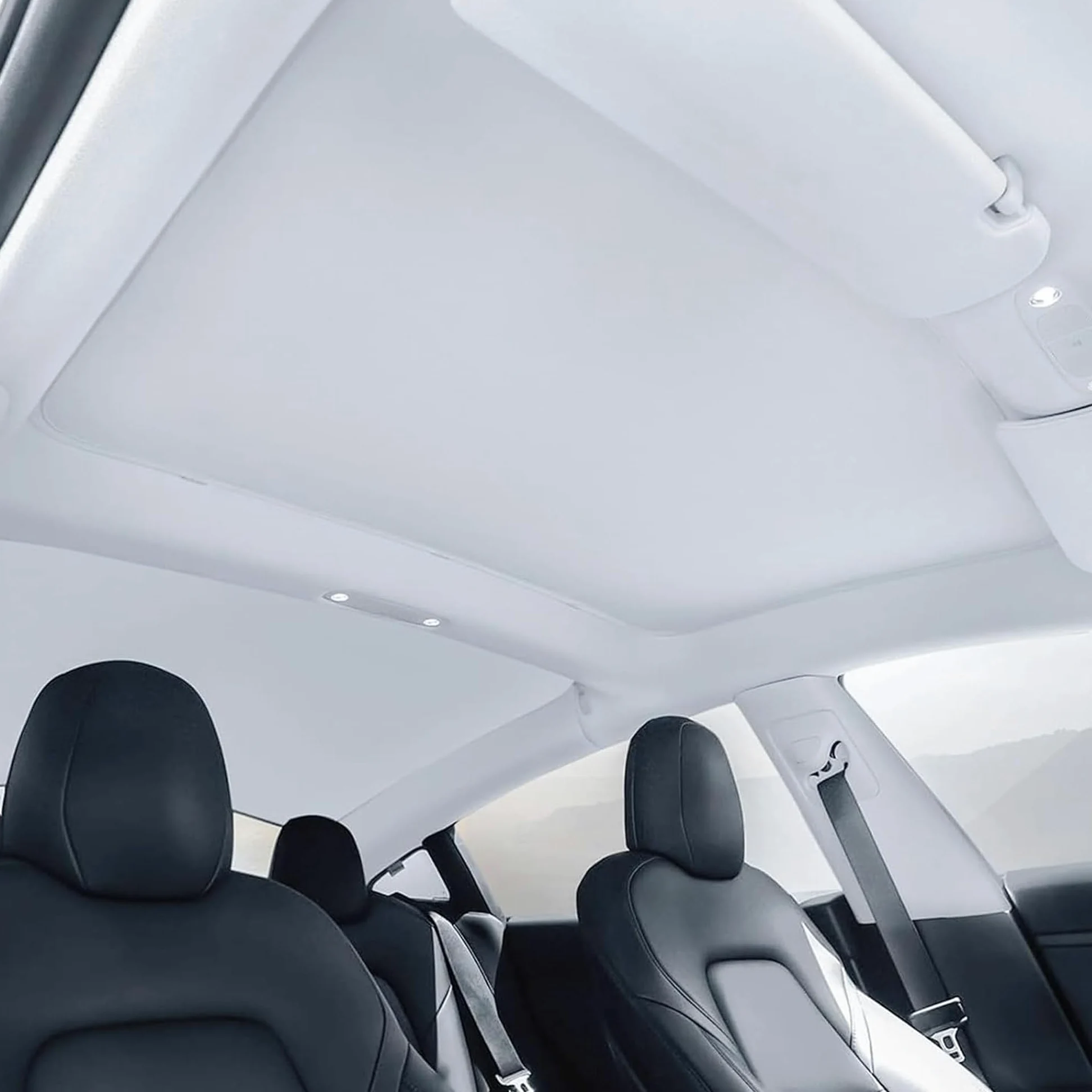 TOPABYTE Parasol de Techo para Tesla Model 3 Highland 2026 2018-2025, Parasol de Vidrio para Techo Solar, Aislamiento de Ventana, Protección UV y Térmica, Beige (Producido en China)