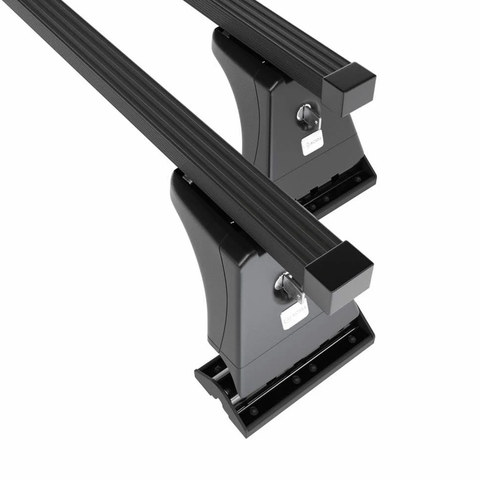 Mossa Barras de Techo Acero aptas para Ford Transit Connect 2003-2013 Negro | Furgoneta, I - puntos de montaje