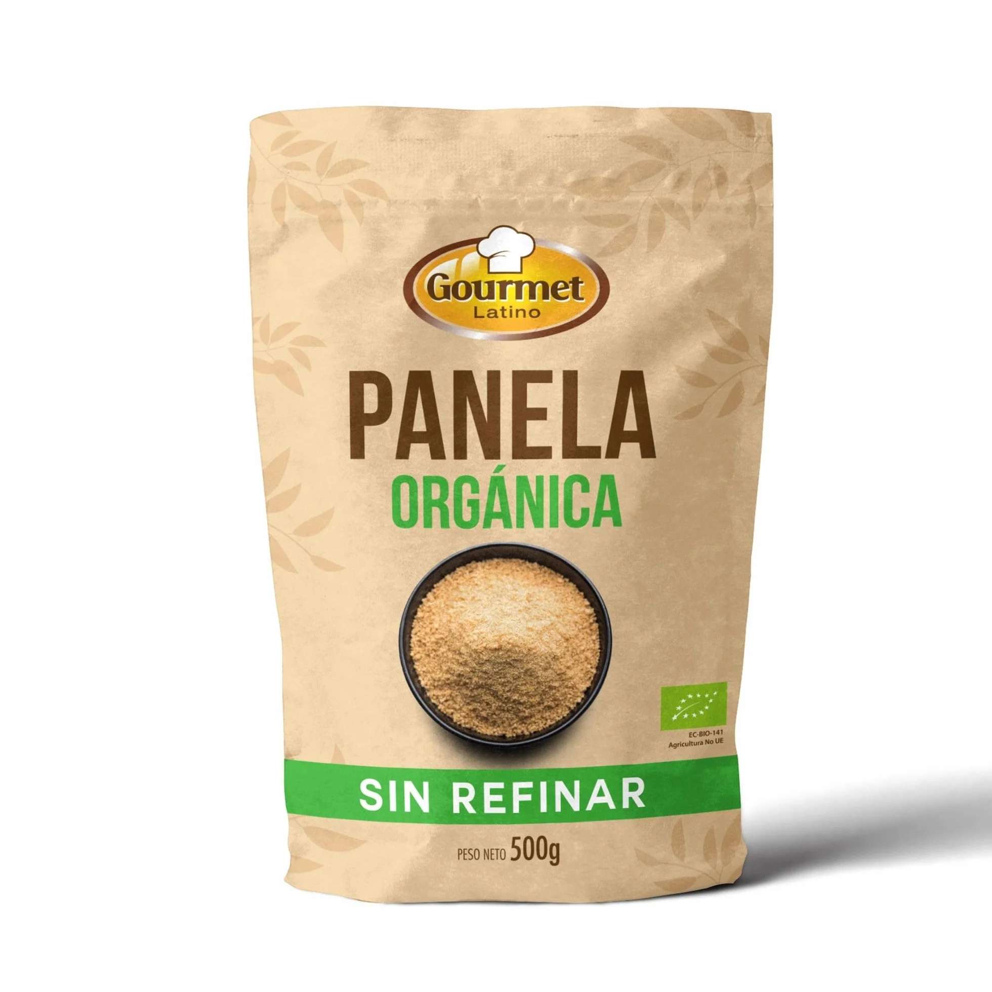 Panela Orgánica 500 g Rica en Vitaminas y Minerales Antioxidantes de Caña de Azúcar Sin Refinar