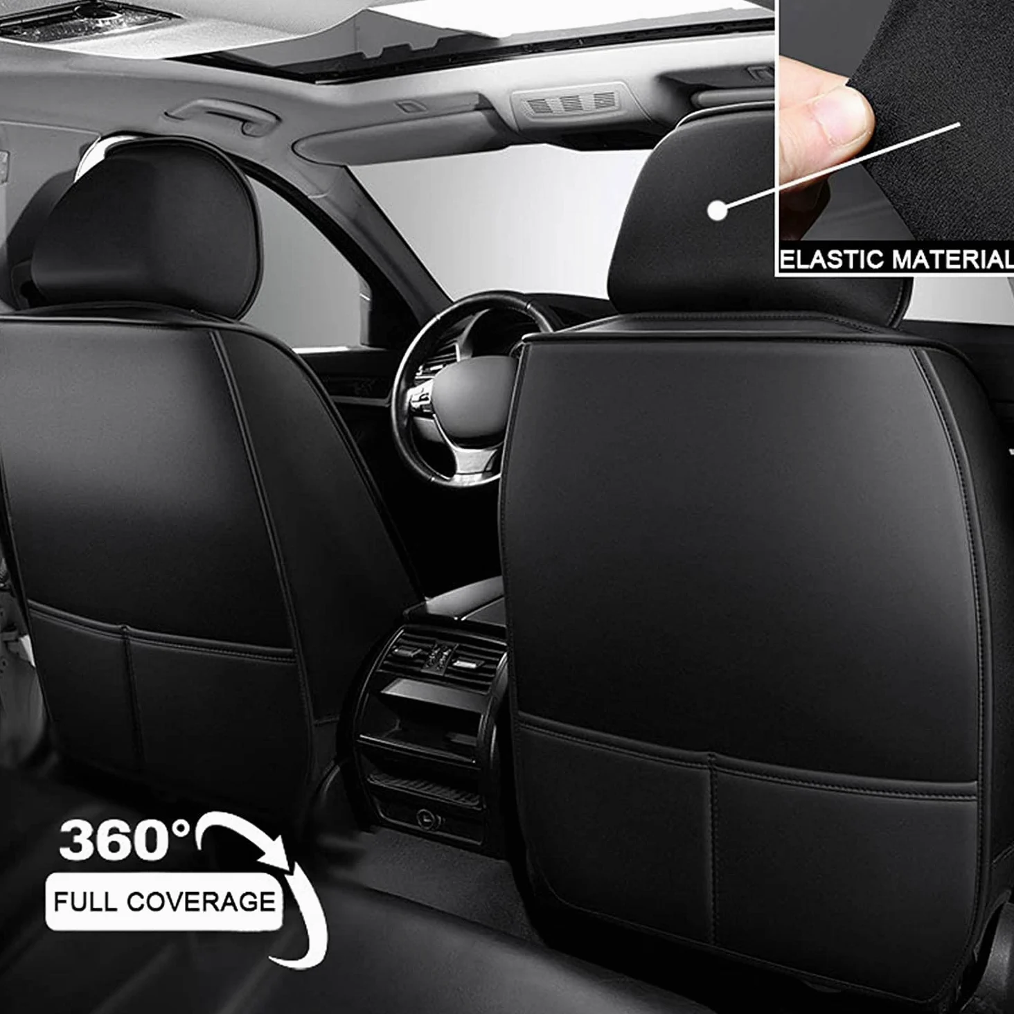 Funda Asiento Coche para Renault Austral(2022-2023), Fundas Asientos Coche Universales, Juego Completo de Fundas de Cuero Impermeables, Funda De Asiento-5 Plazas (Color : B(Blue))