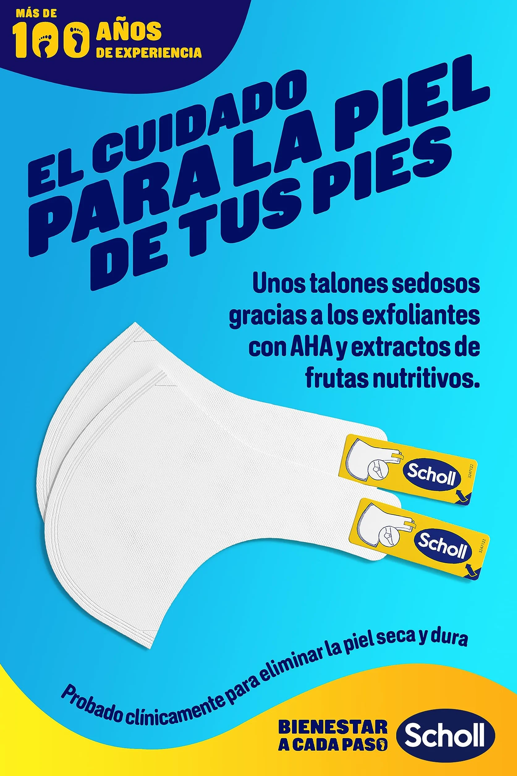 Dr. Scholl's Expert Care Mascarilla Exfoliante para Talones - 1 par