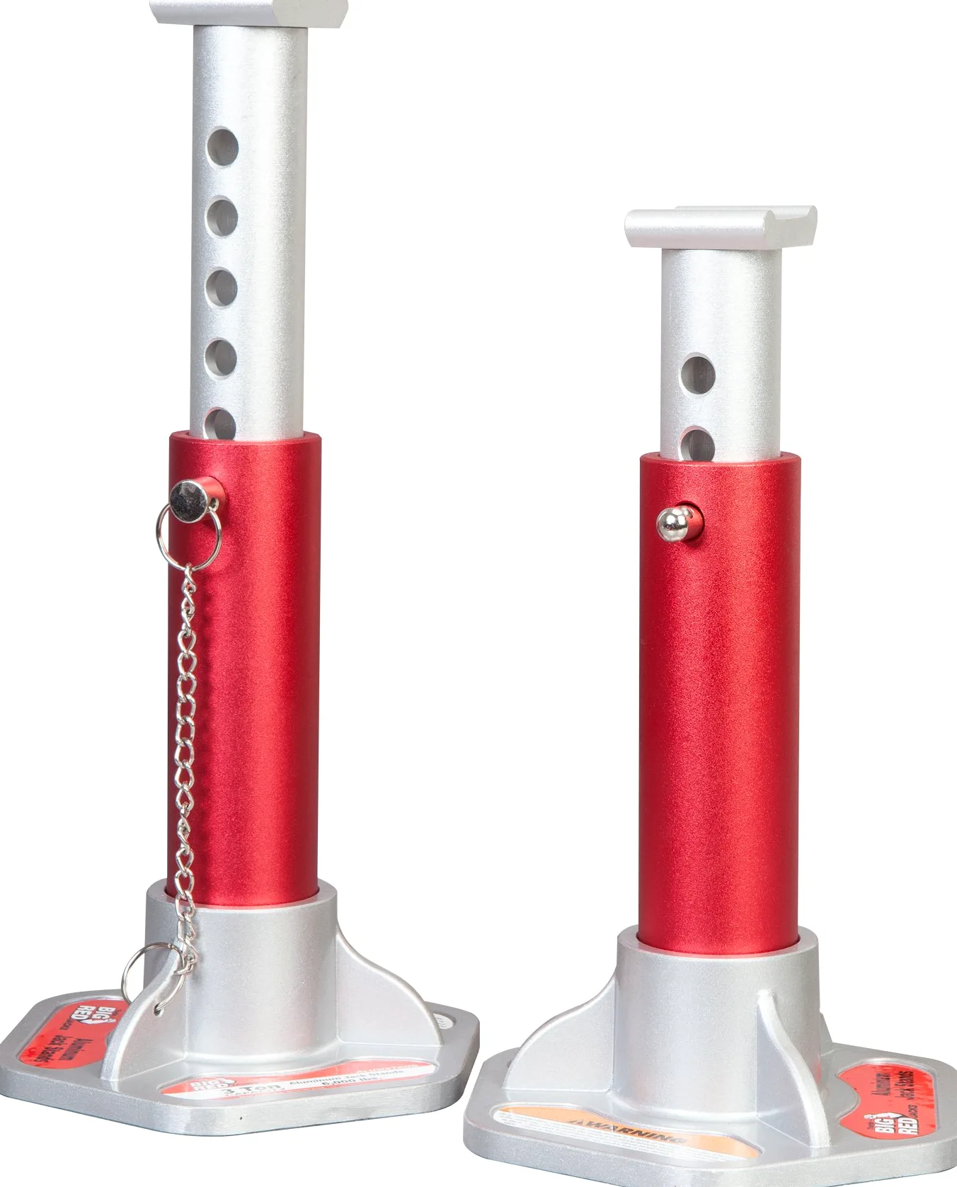 Torin Big Red t43004 Aluminio de Bloqueo Doble Jack Stands: 3 Ton Capacidad de elevación, 1 par